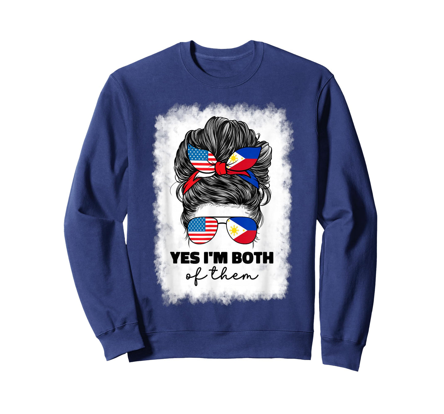 Half Filipino And American America Philippines Usa Flag Girl T-Shirt