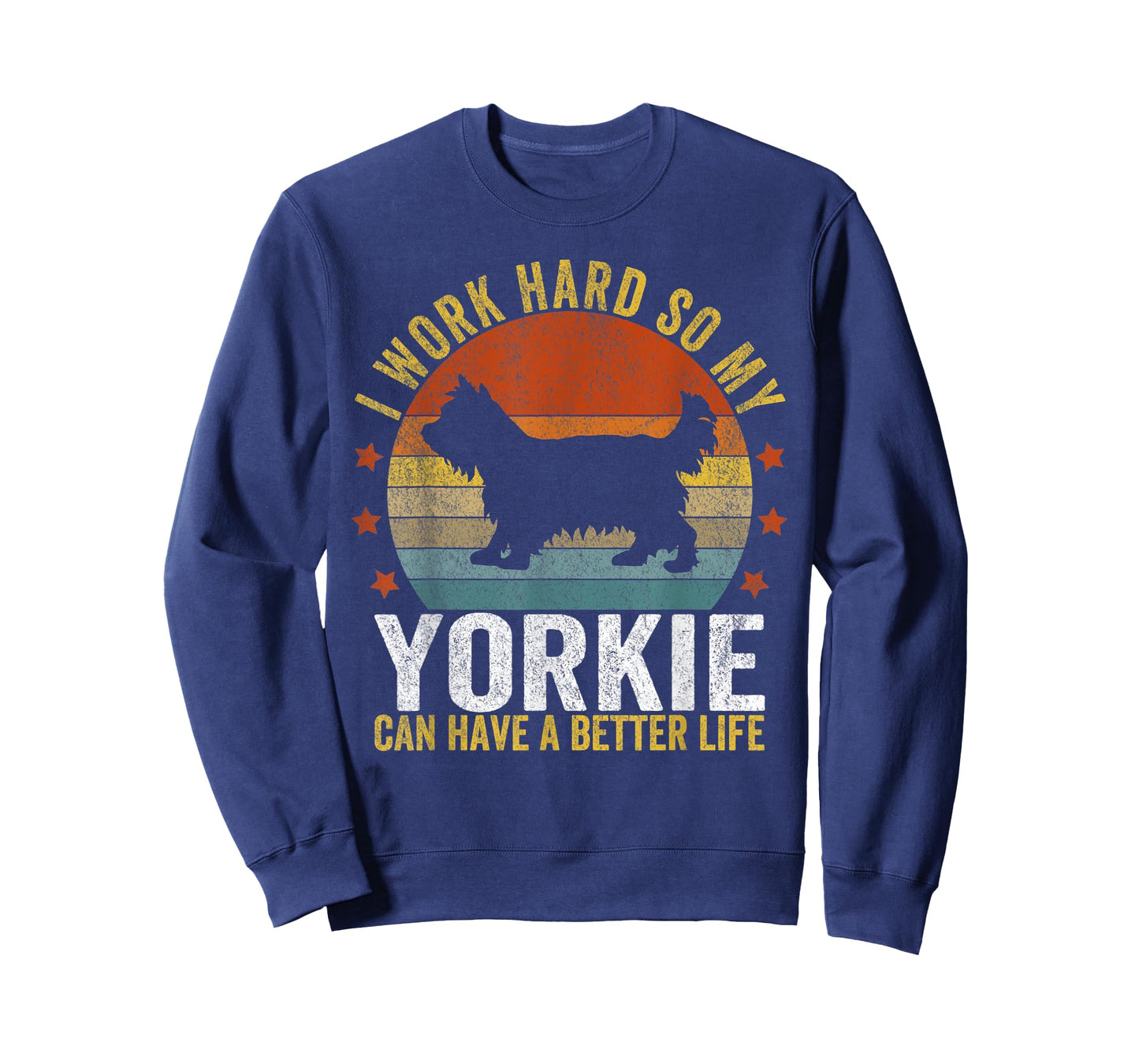 Funny Yorkie Mom Yorkie Dad Yorkshire Terrier Lover Retro T-Shirt