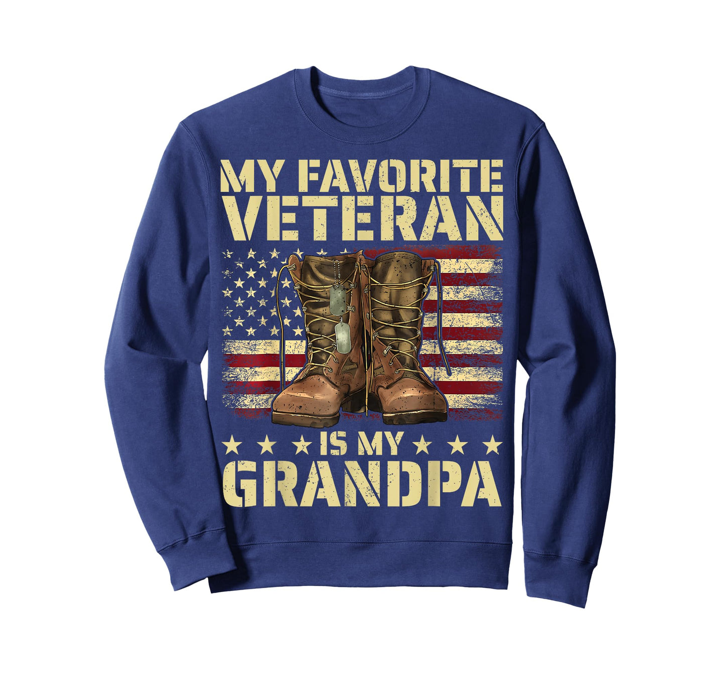 My Favorite Veteran is My Grandpa Grandfather Veterans Day T-Shirt