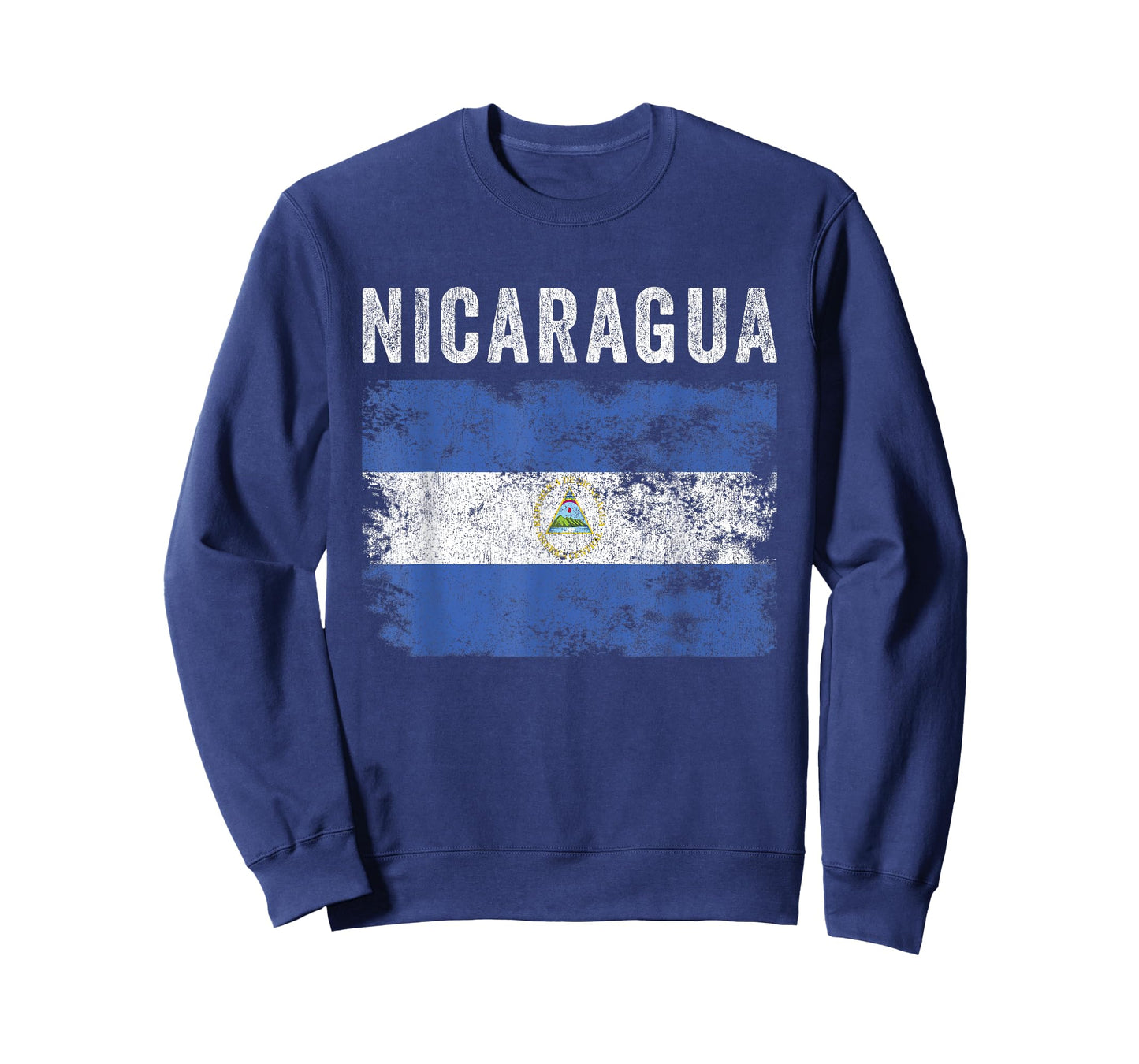 Nicaragua Flag Distressed - Men Women Kids - Nicaraguan Flag T-Shirt