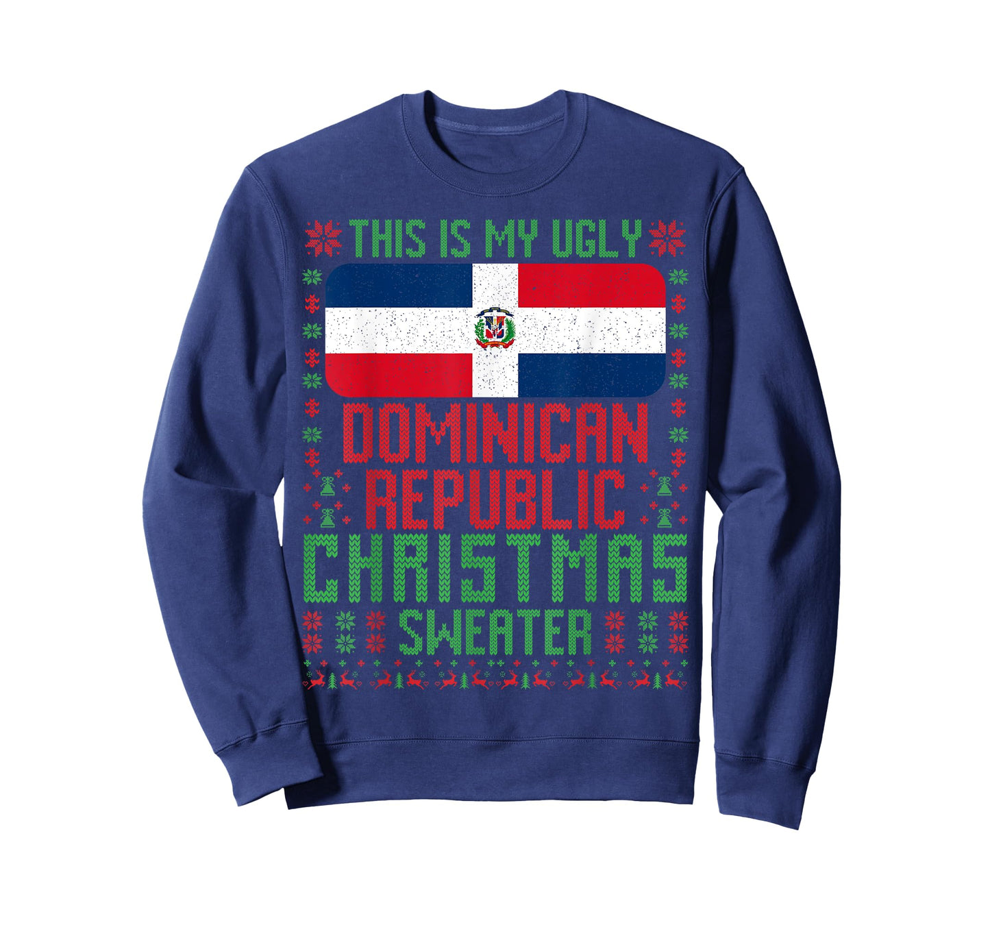 Dominican Republic Ugly Christmas Sweater T-Shirt