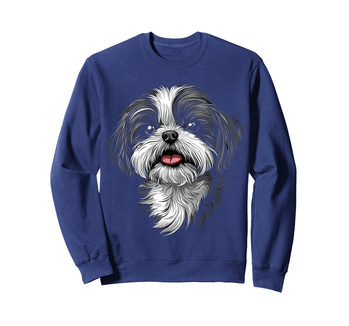 Shih Tzu Dog Motif Pet Illustration Shih Tzu T-Shirt