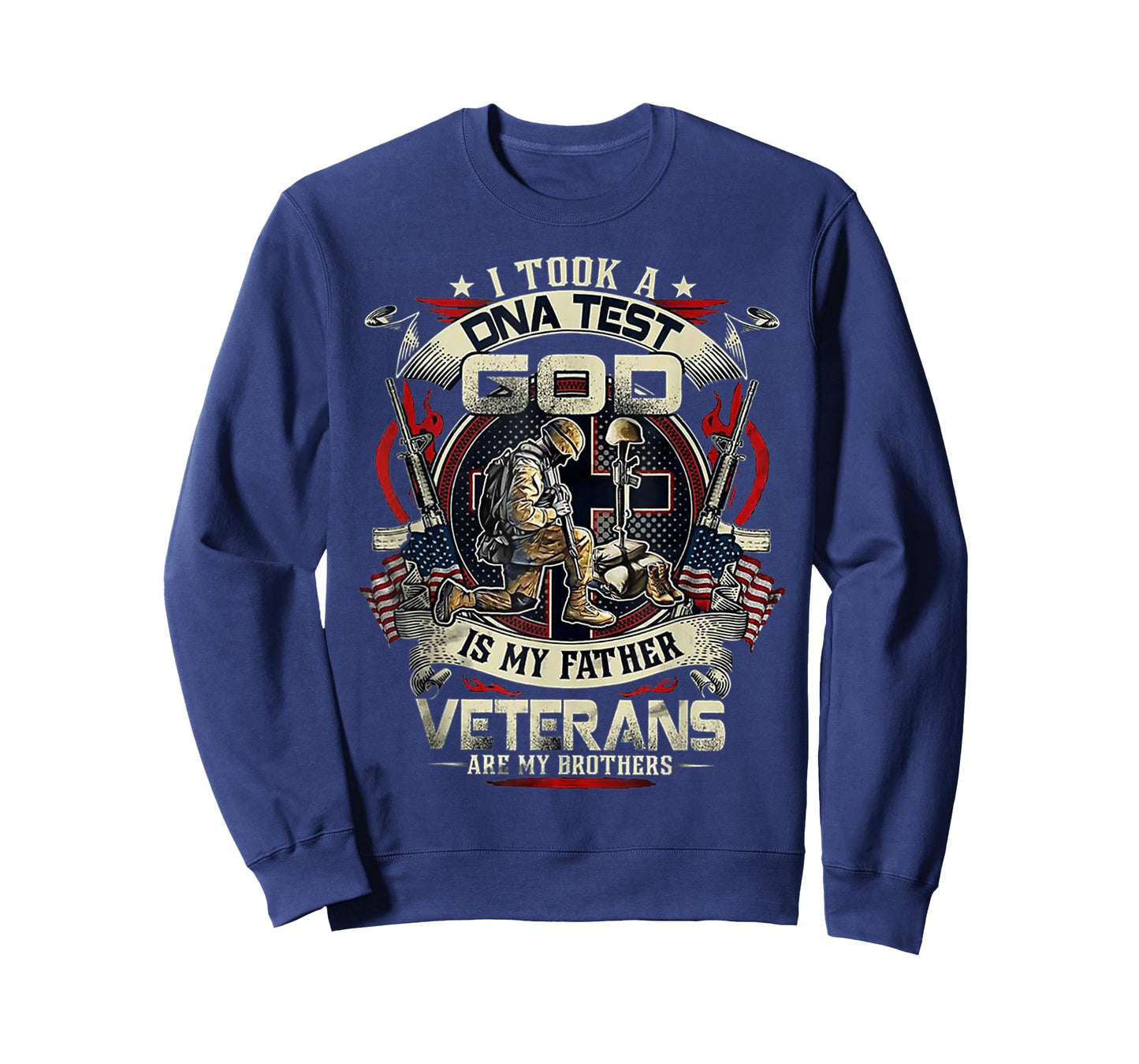 I Took A DNA Test God Is My Father Veterans Brothers T-Shirt