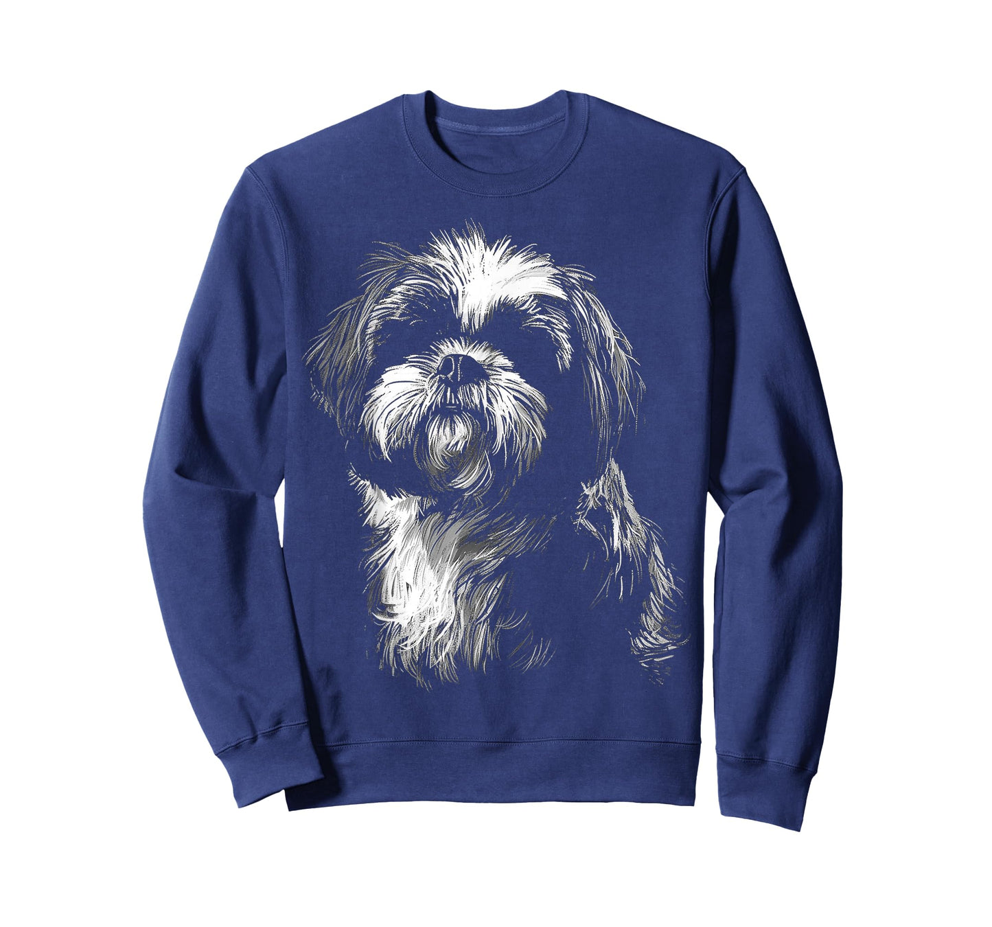 Dog Lover Cute Drawing Animal Pet Art Graphic Shih Tzu T-Shirt