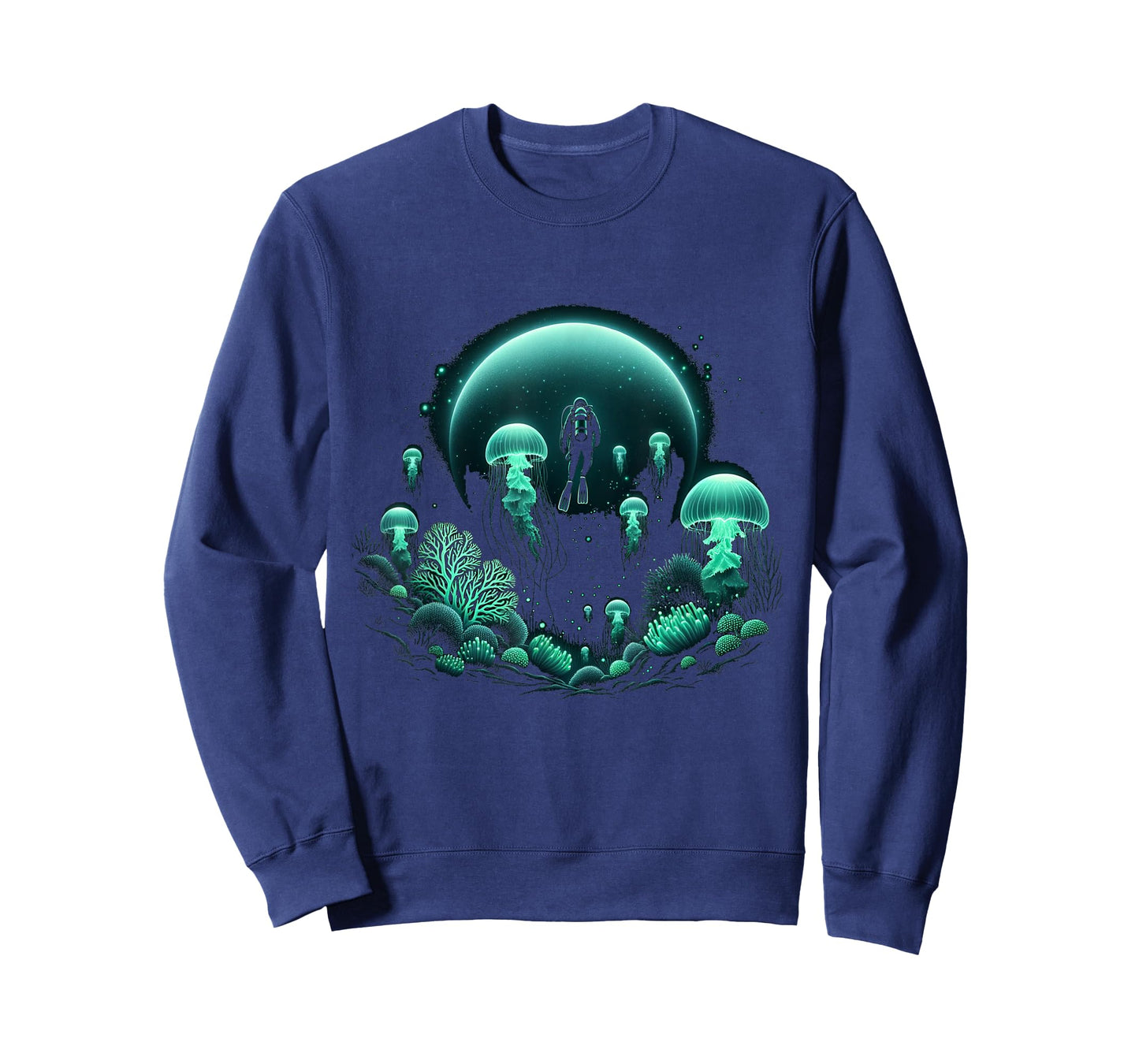Scuba Diver and Jellyfish for Ocean Dive Trip Scuba Diving T-Shirt