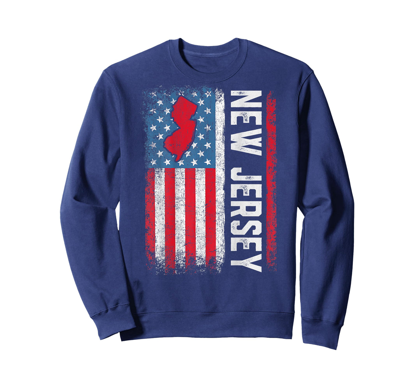 Vintage New Jersey State USA Flag Shirt New Jersey (On Back) T-Shirt