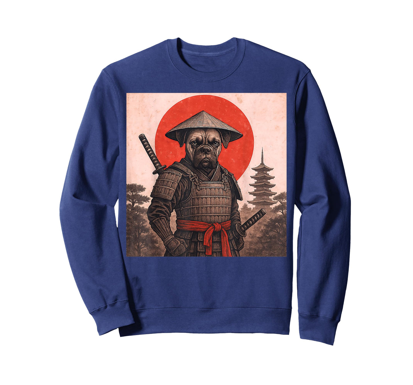 Boxer Dog Samurai Warrior Vintage Japanese Ukiyo-e Dog Lover T-Shirt