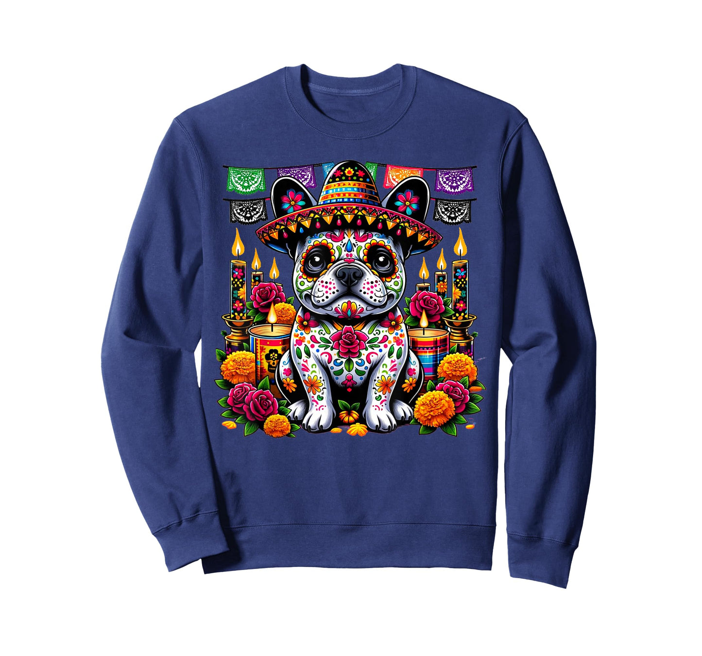 Dia De Muertos Frenchie T-Shirt