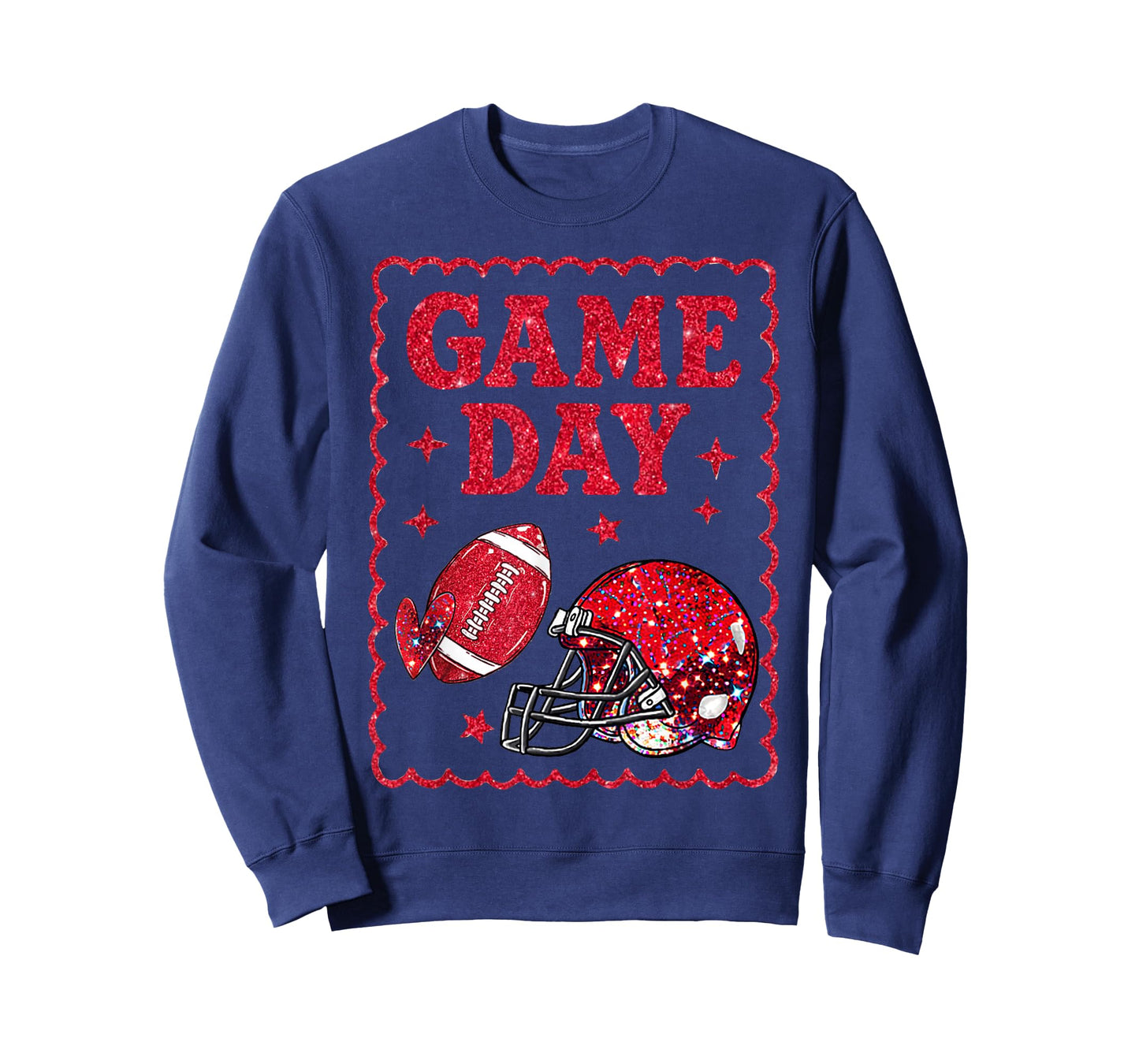 Game Day American Football Women Girl Kids Vibes T-Shirt
