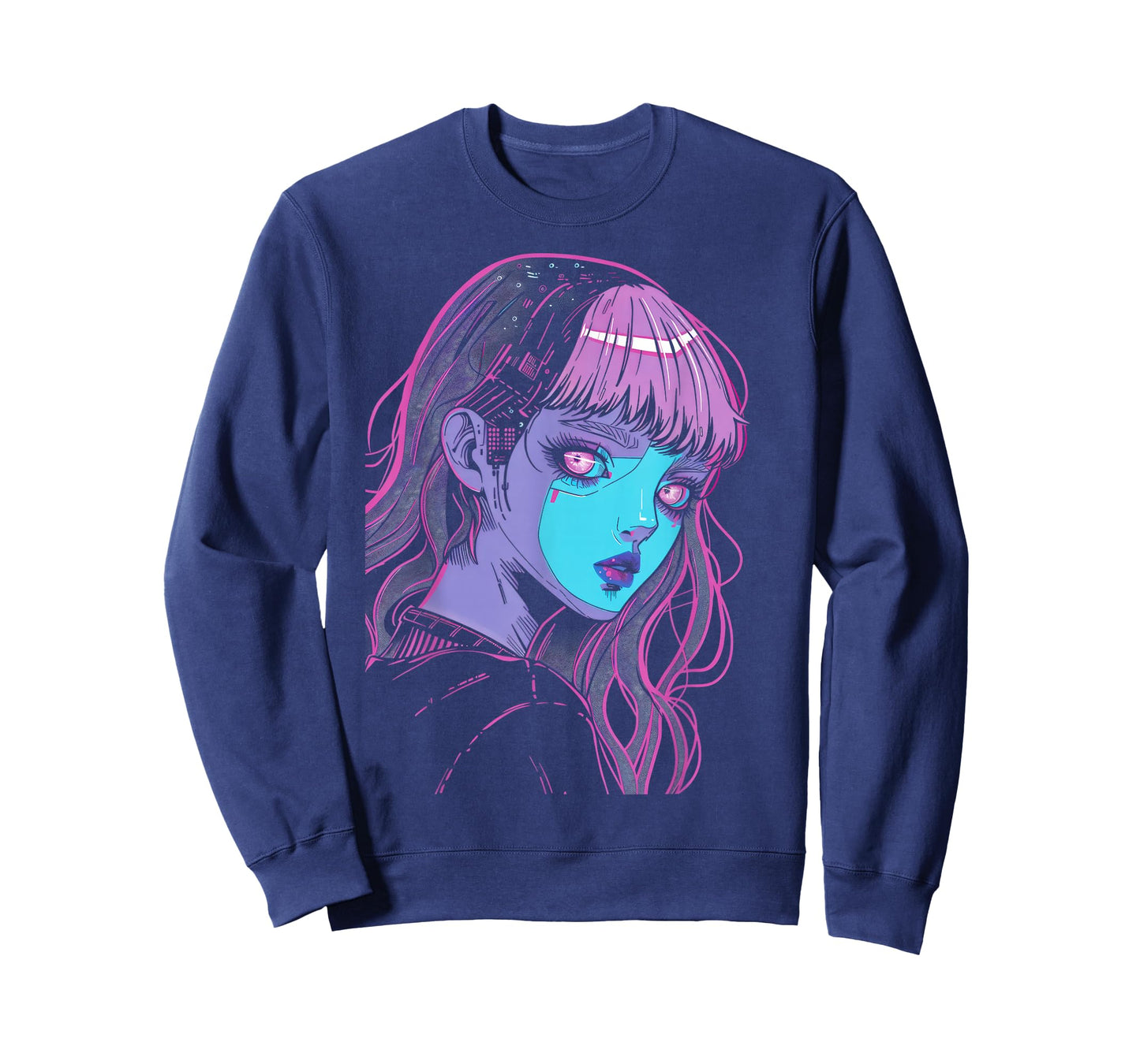 Anime Manga Cyberpunk Vaporwave Cosmic Aesthetic Fantasy Art T-Shirt
