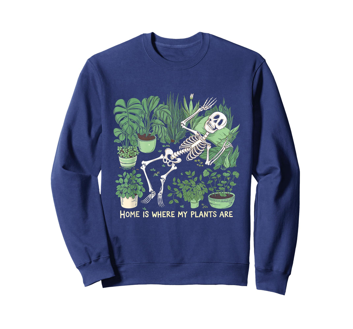 Where My Plants Are Plant Lover Skeleton T-Shirt