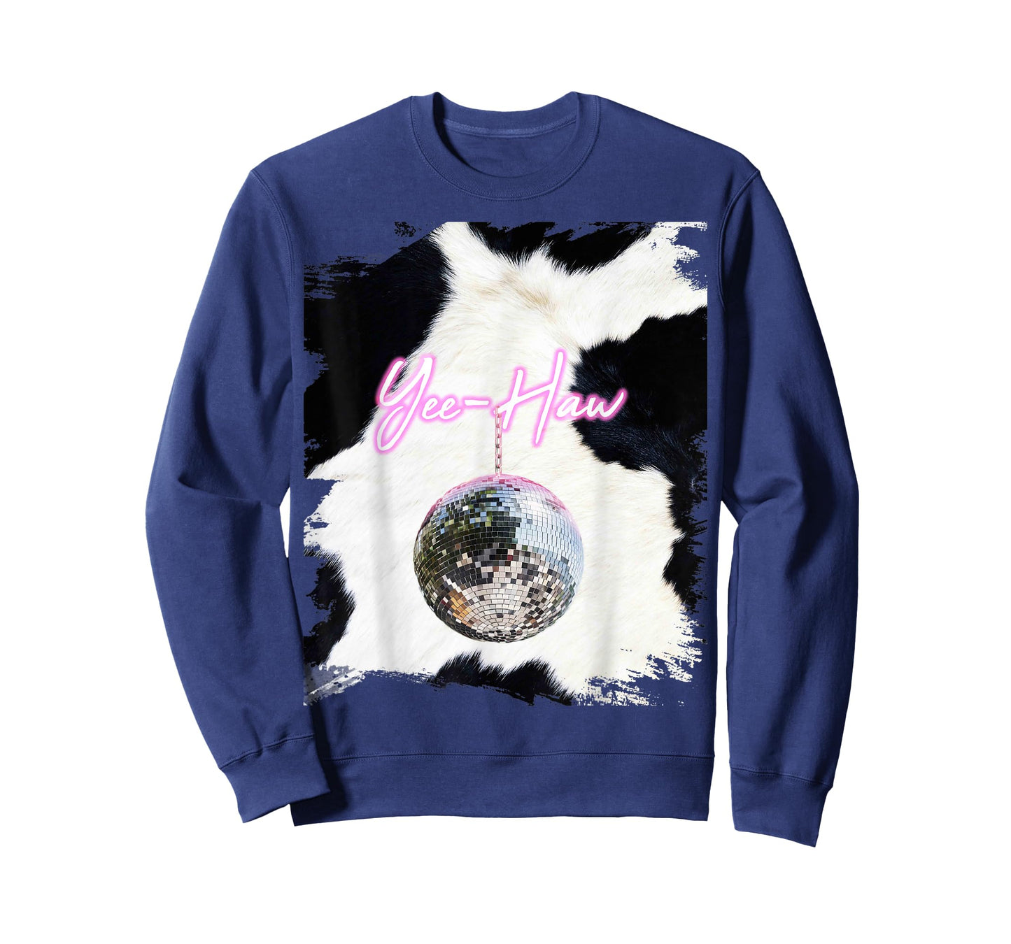 Pink Cowgirl Disco Ball Cowboy Yee-Haw T-Shirt