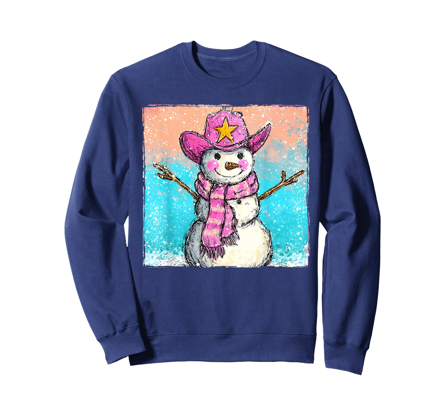 Howdy Snowman Cowboy Western Christmas Men Women Kids T-Shirt