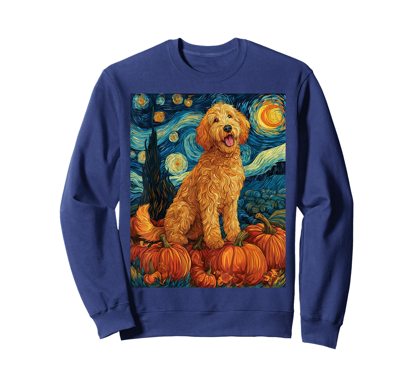 Cute Goldendoodle Fall Autumn Doodle Dog T-Shirt