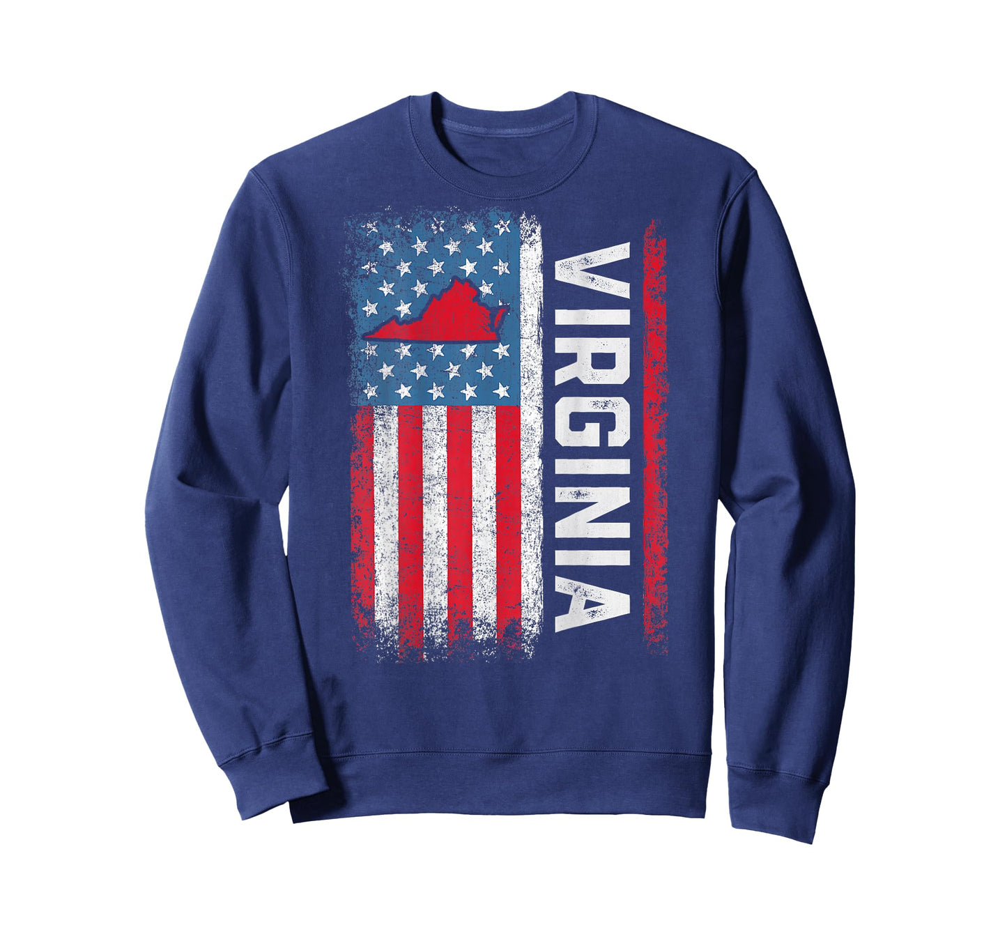 Vintage Virginia State USA Flag Shirt Virginia (On Back) T-Shirt