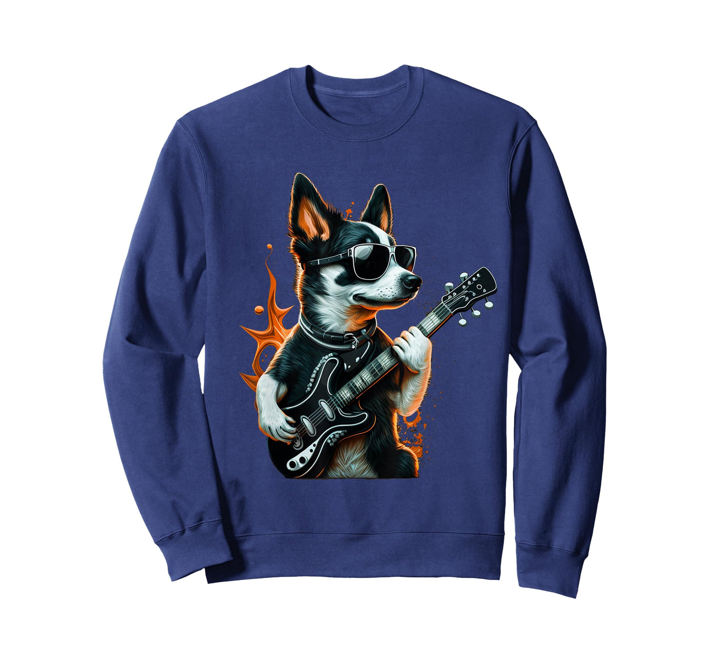 Rock & Roll Dog playing a guitar T-Shirt