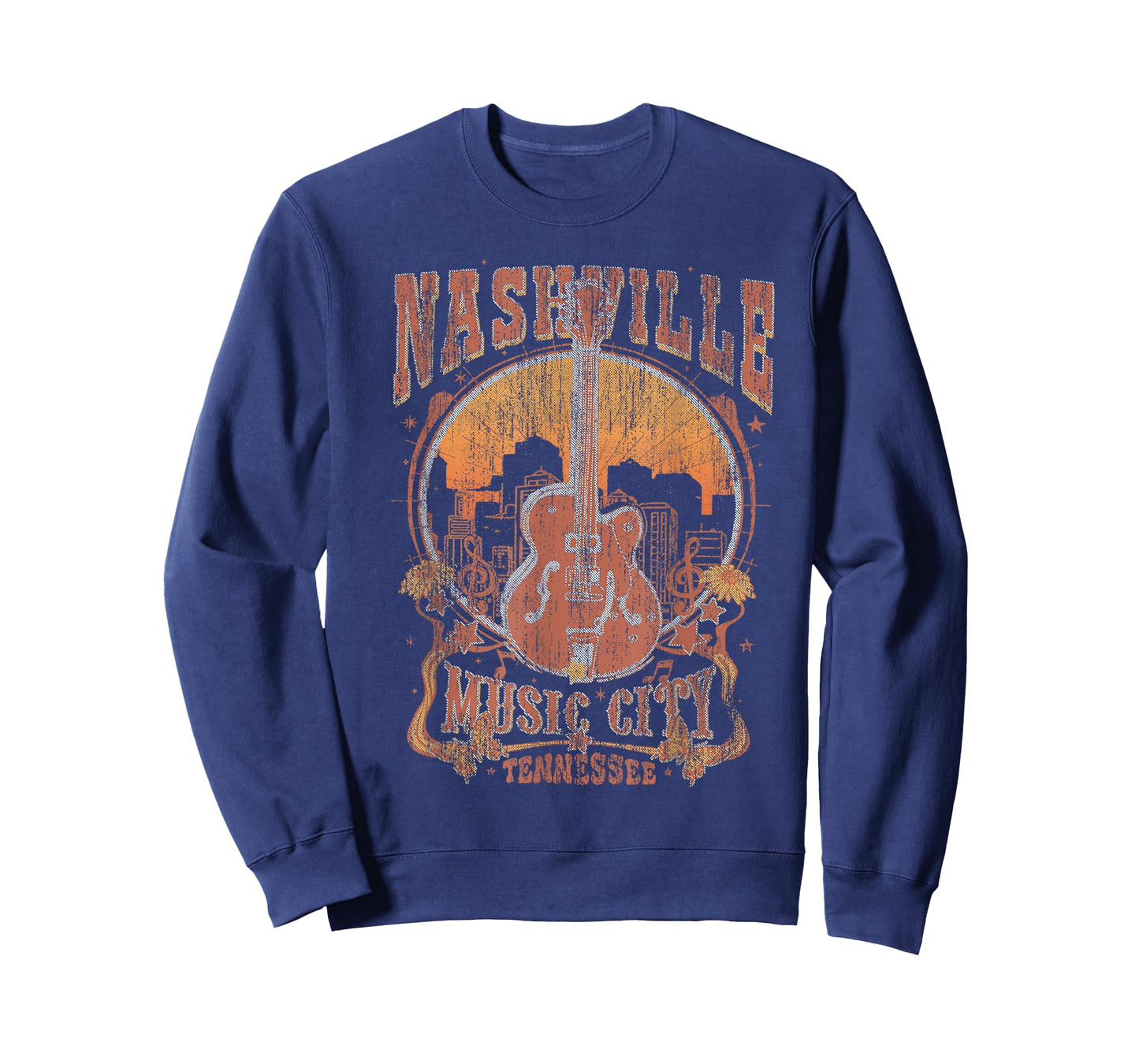 Nashville Tennessee Guitar Country Music City Guitarist Gift T-Shirt