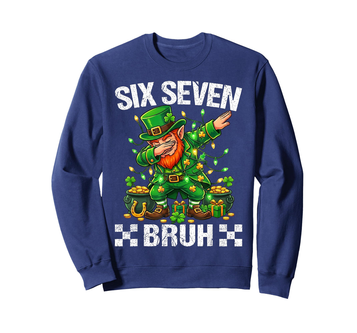 67 St Patricks Funny Six Seven Meme Leprechaun Boys Men T-Shirt