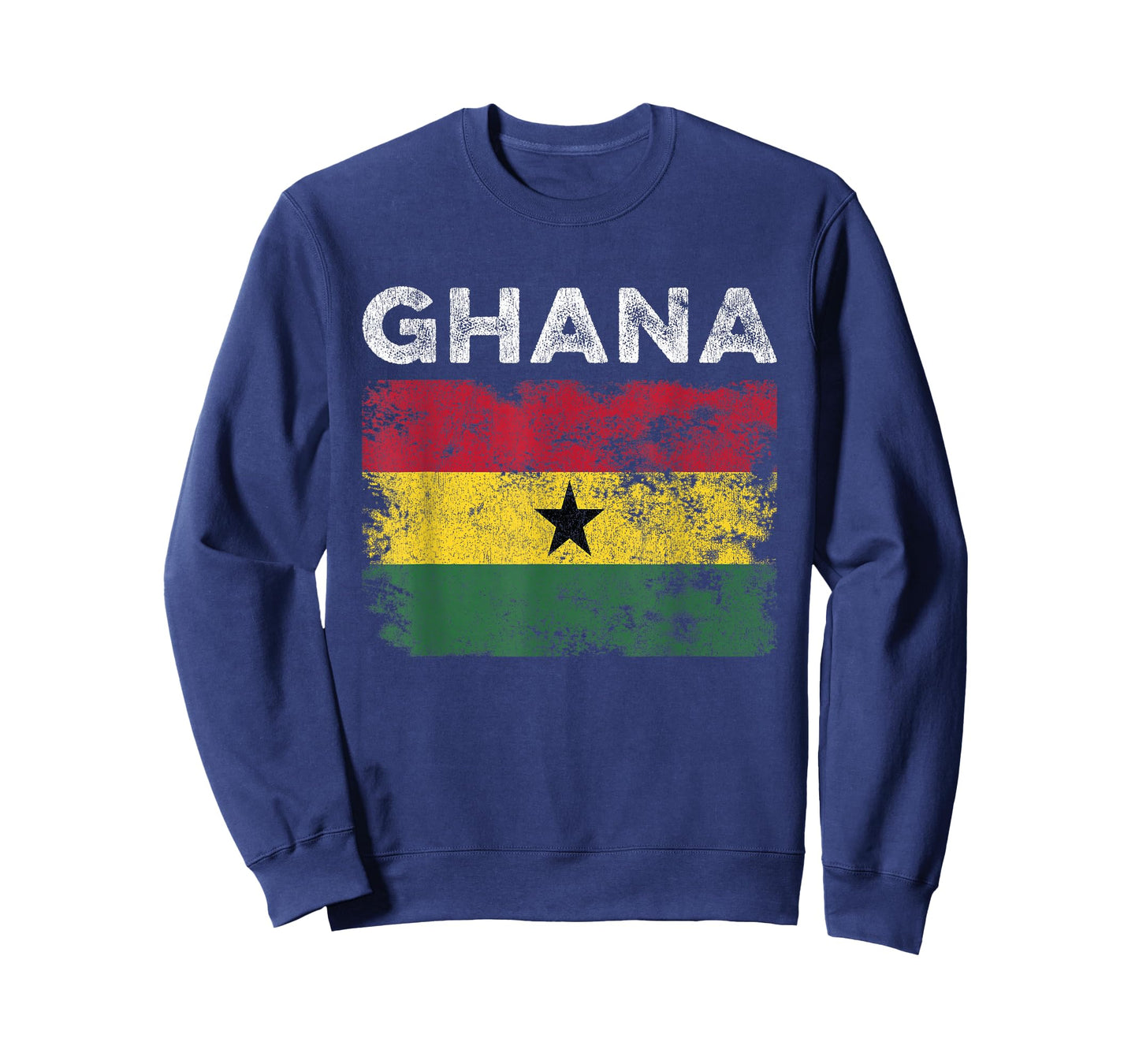 Ghana Flag Distressed - Men Women Kids - Ghanaian Flag T-Shirt