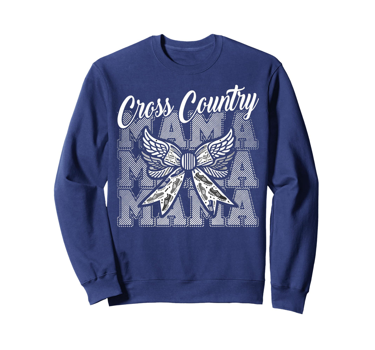 Cross Country Mama with Bow for Women Mother of Runner T-Shirt