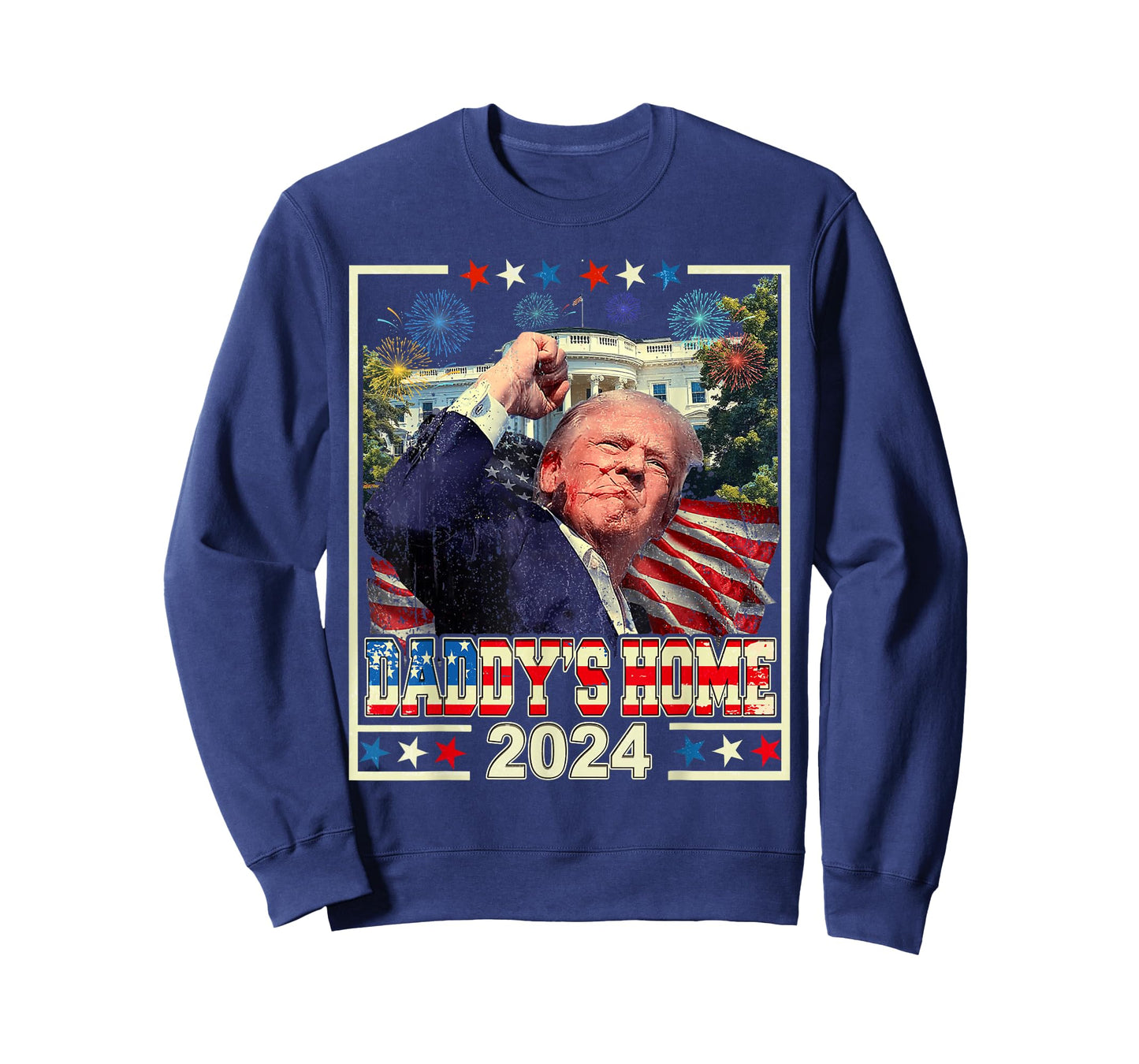 Trump 2024 Take America Back Daddy's Home Trump Pink 2024 T-Shirt