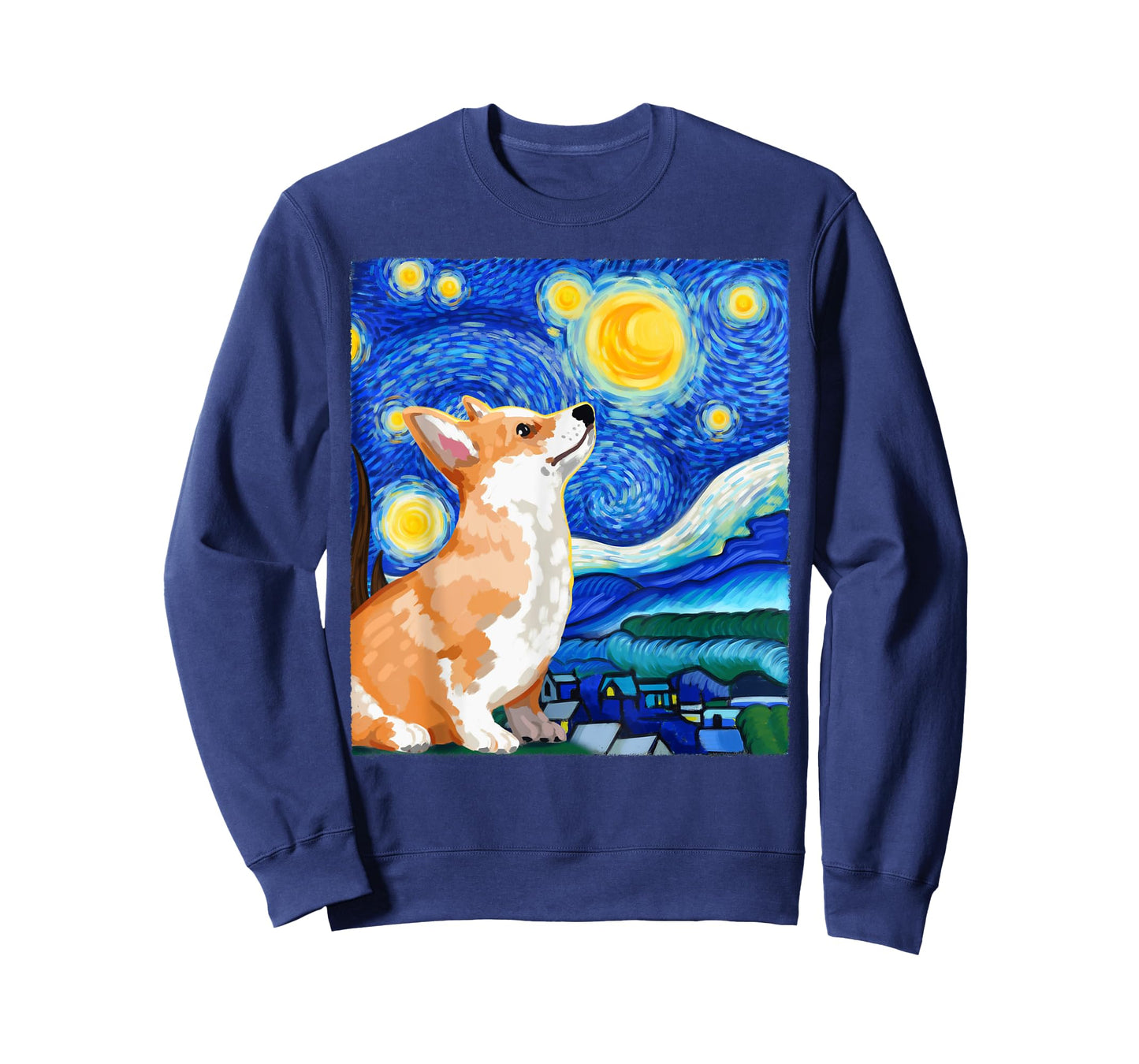 Corgi Dog, Dog Lover, Starry Night Dog, Corgi T-Shirt