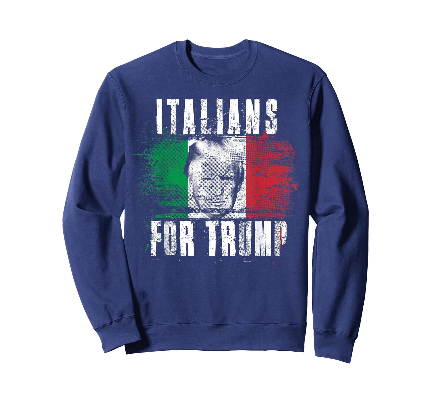 Italians For Trump - American and Italy Patriotic T-Shirt