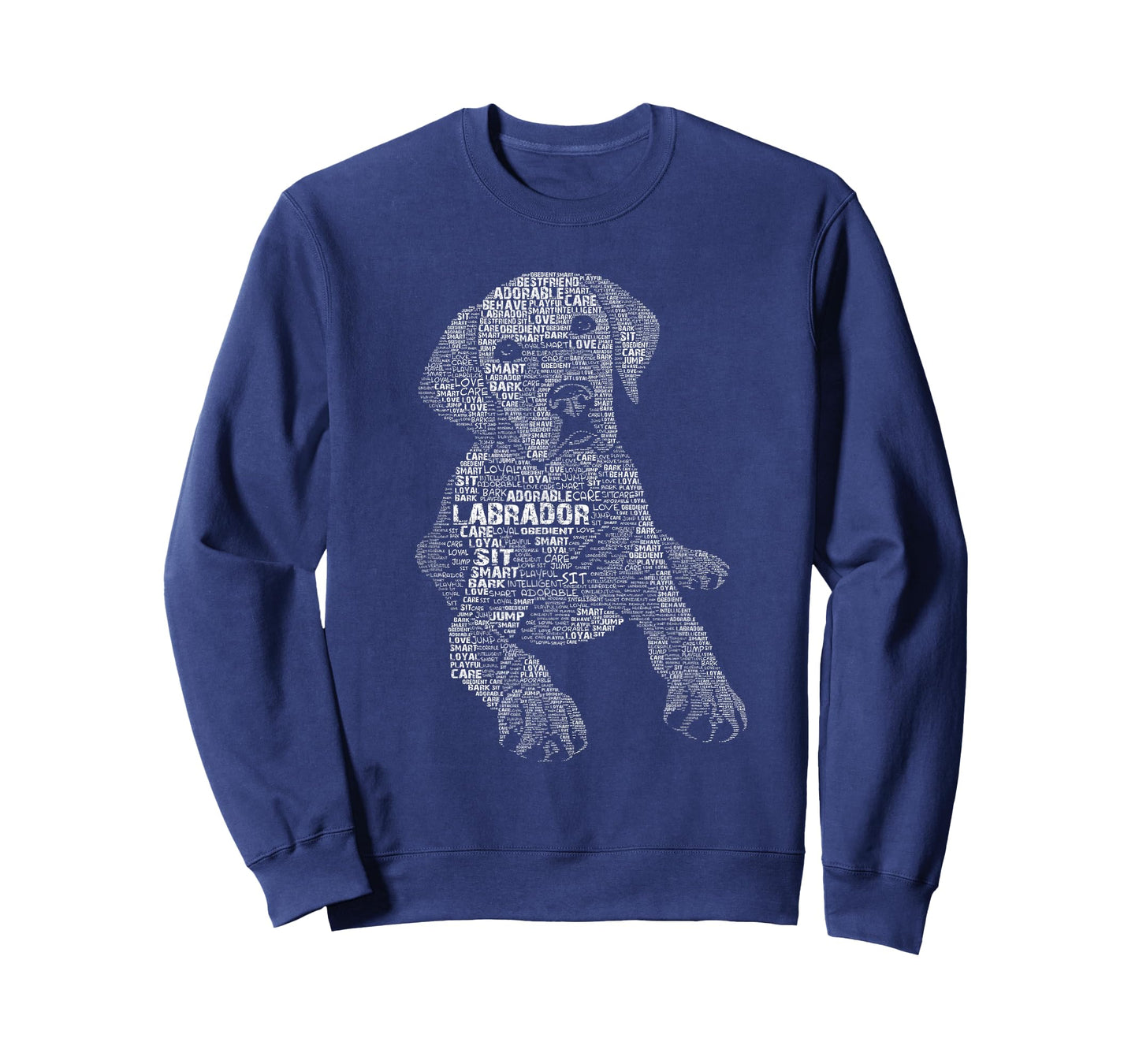 Yellow Chocolate Black Labrador Retriever - Caligram Style T-Shirt