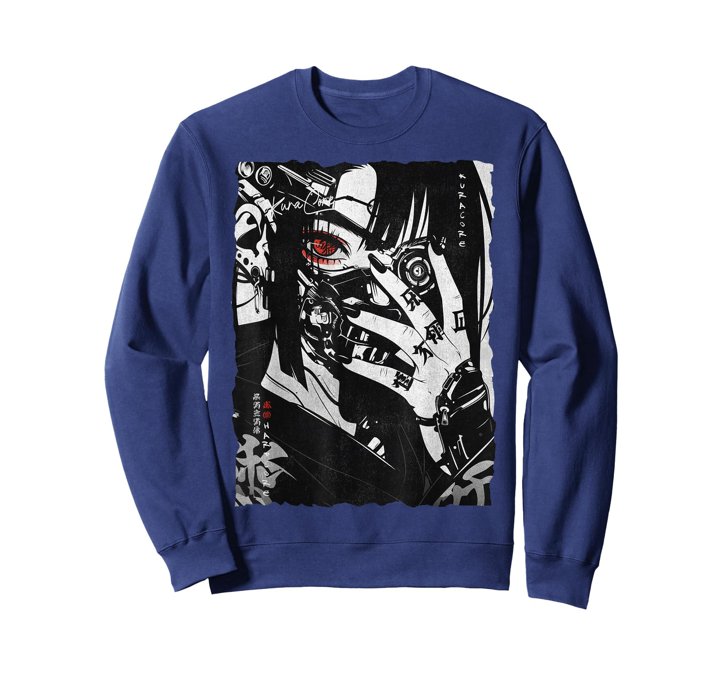Japanese Streetwear Cyberpunk Y2K Techwear Retro Manga Anime T-Shirt