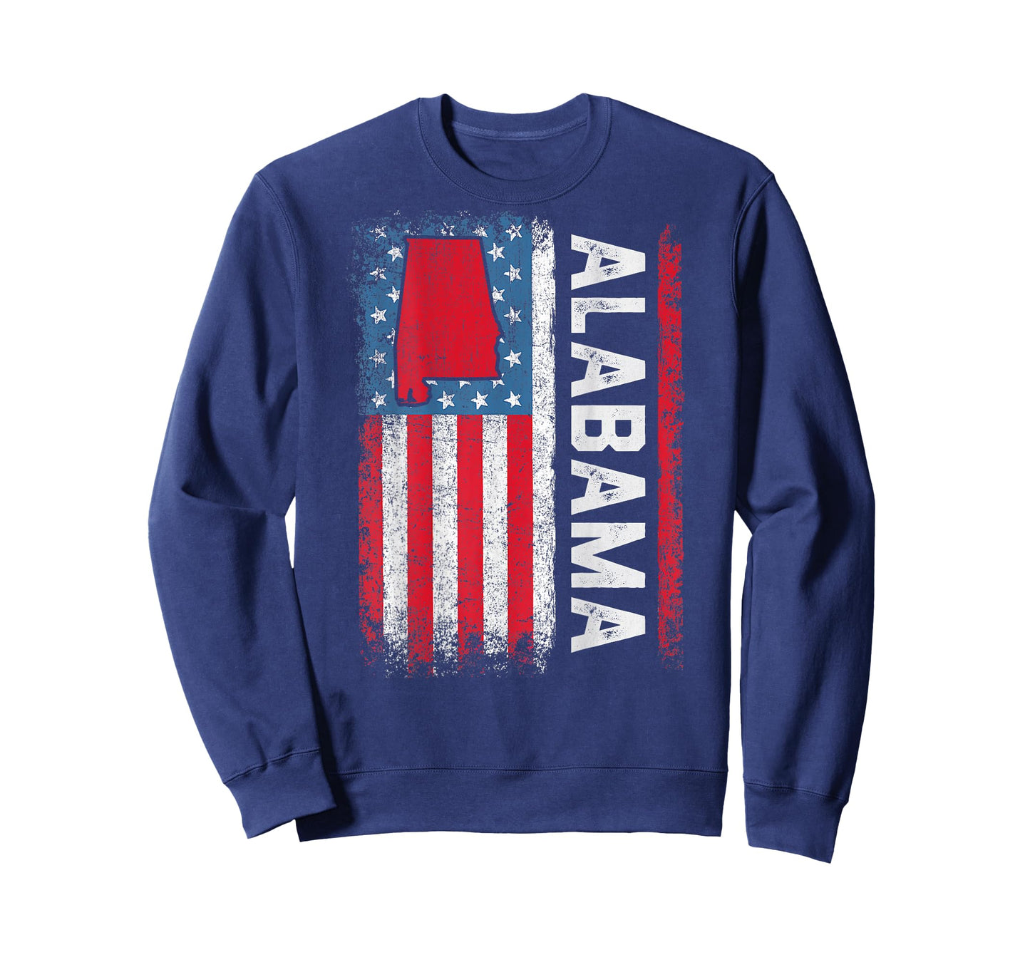 Vintage Alabama State USA Flag Shirt Alabama (On Back) T-Shirt