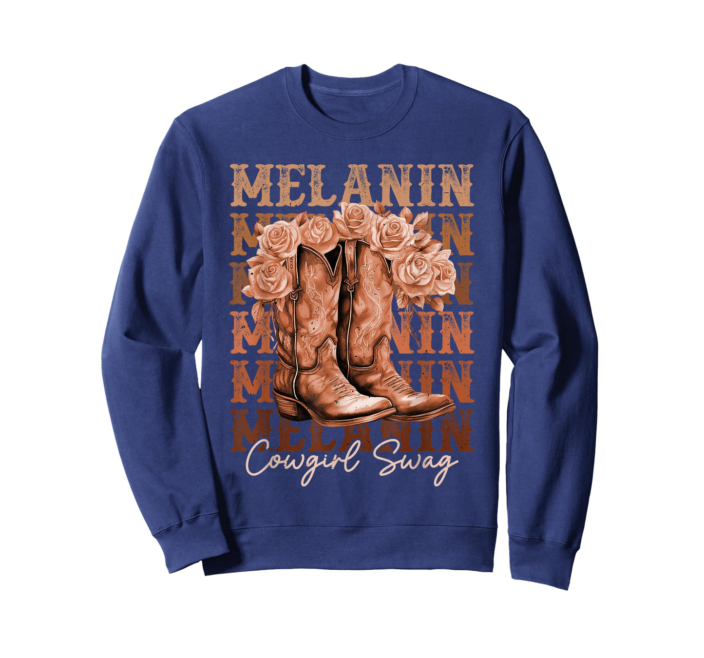 Melanin Cowgirls African Melanin Cowgirl Swag Black History T-Shirt