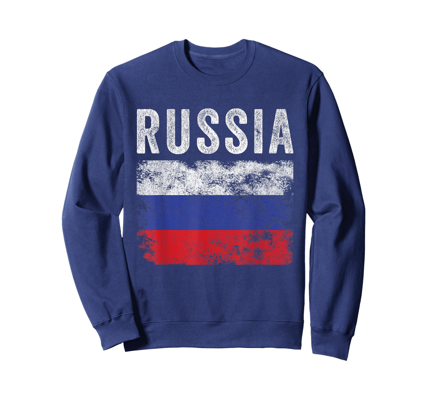 Russia Flag Distressed - Men Women Kids - Russian Flag T-Shirt