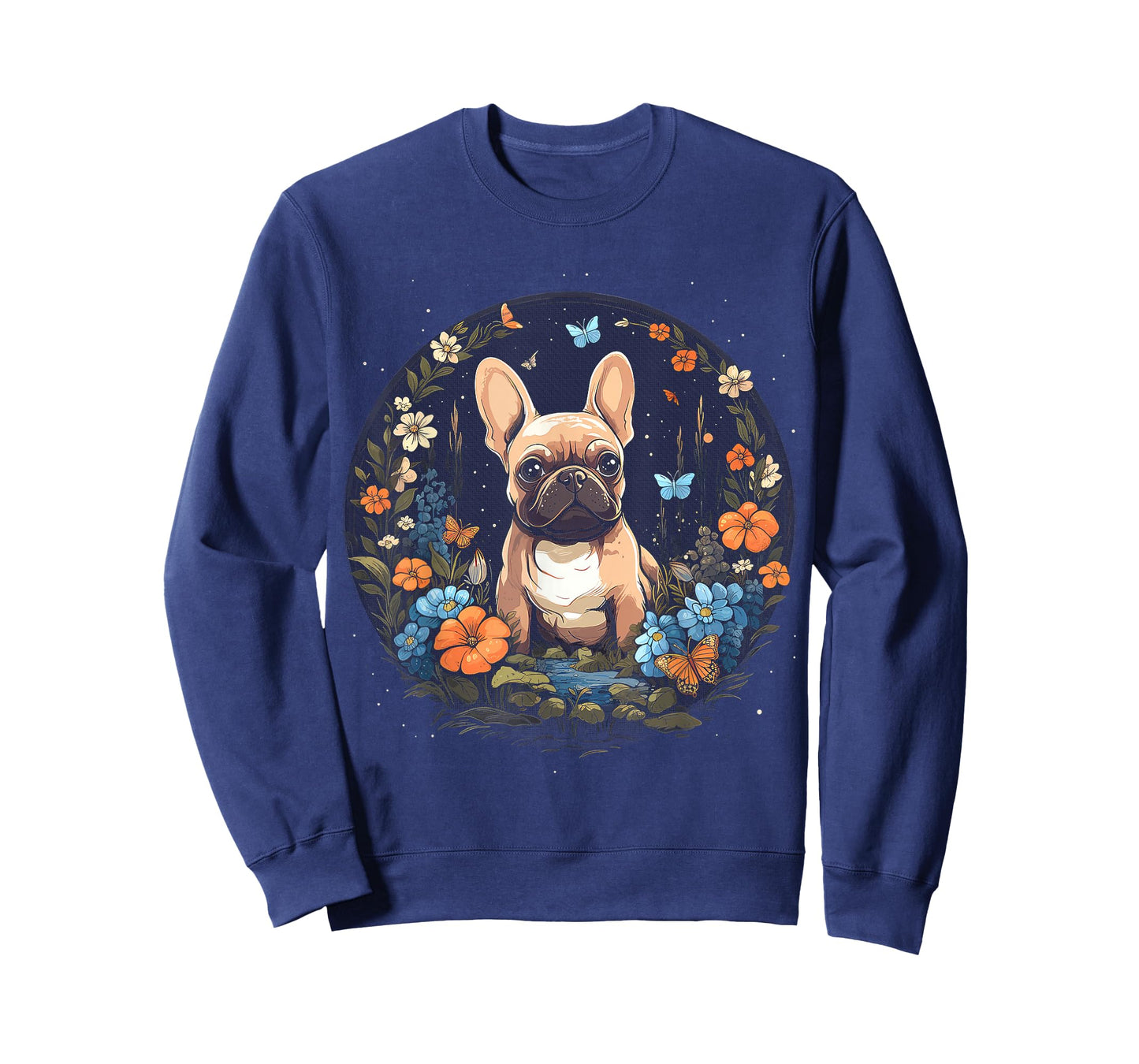 French Bulldog Mom Dog Lover Floral Dog Owner Women T-Shirt