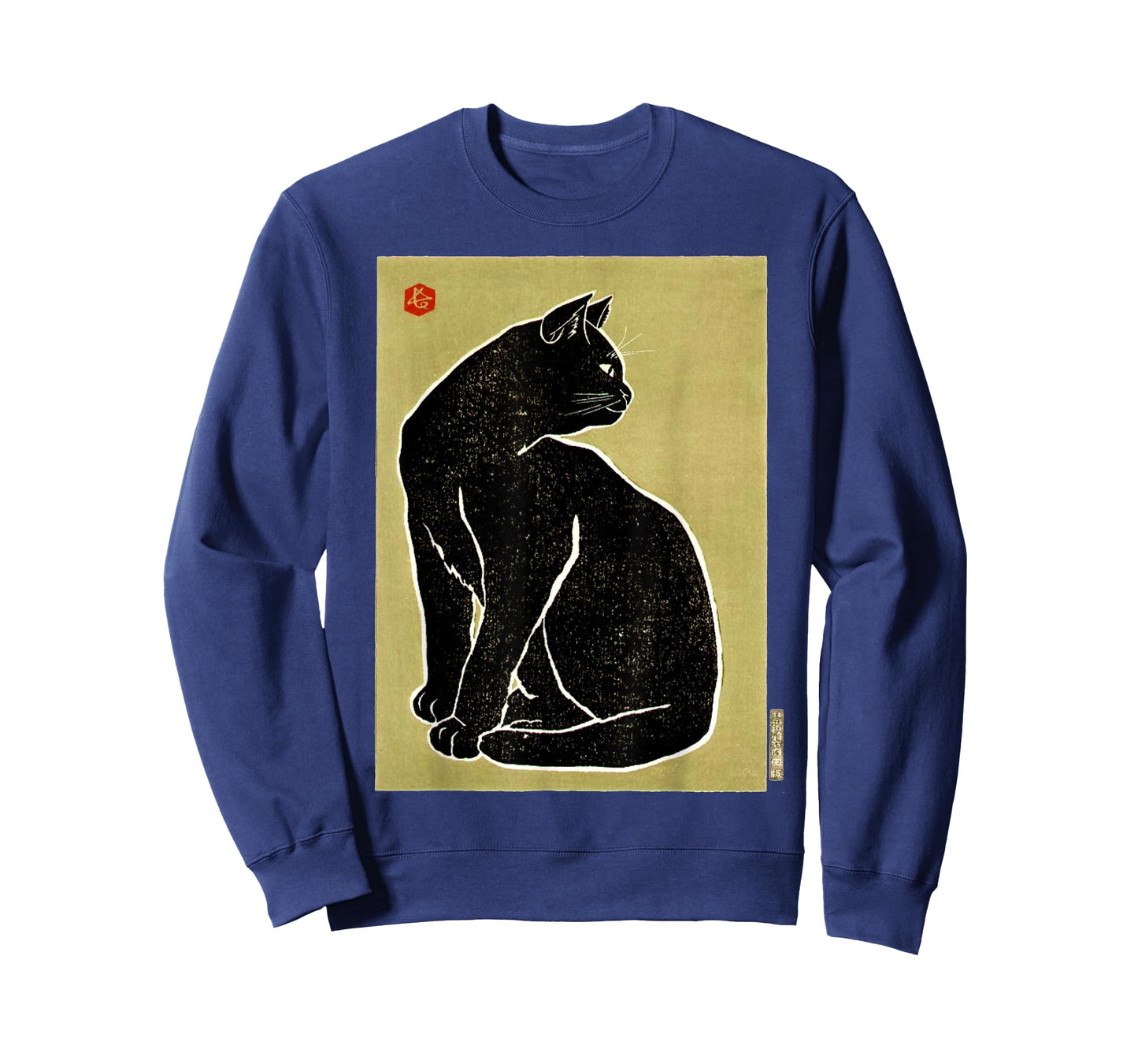 Kawaii Cat Ukiyo-e Art Vintage Graphic Tees for Men Women T-Shirt