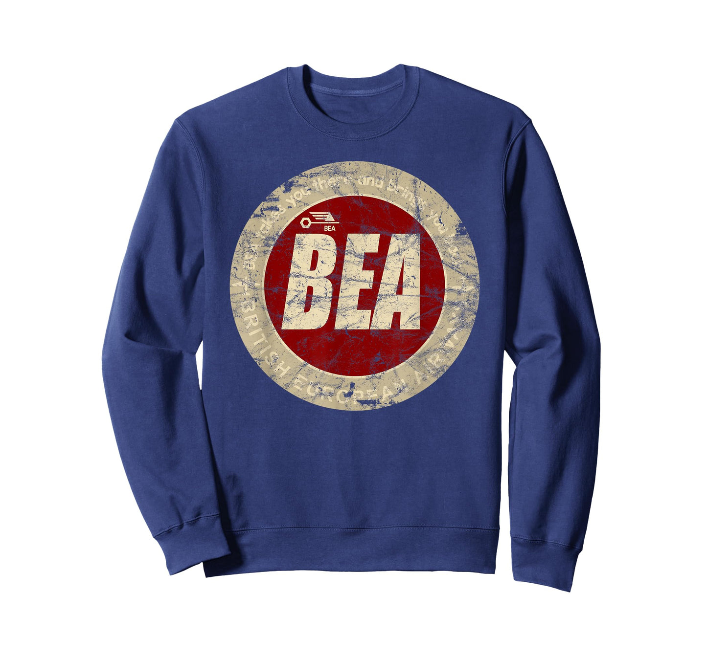 Designed For Flight BEA British European Airways Vintage Airline T-Shirt - Black, Small