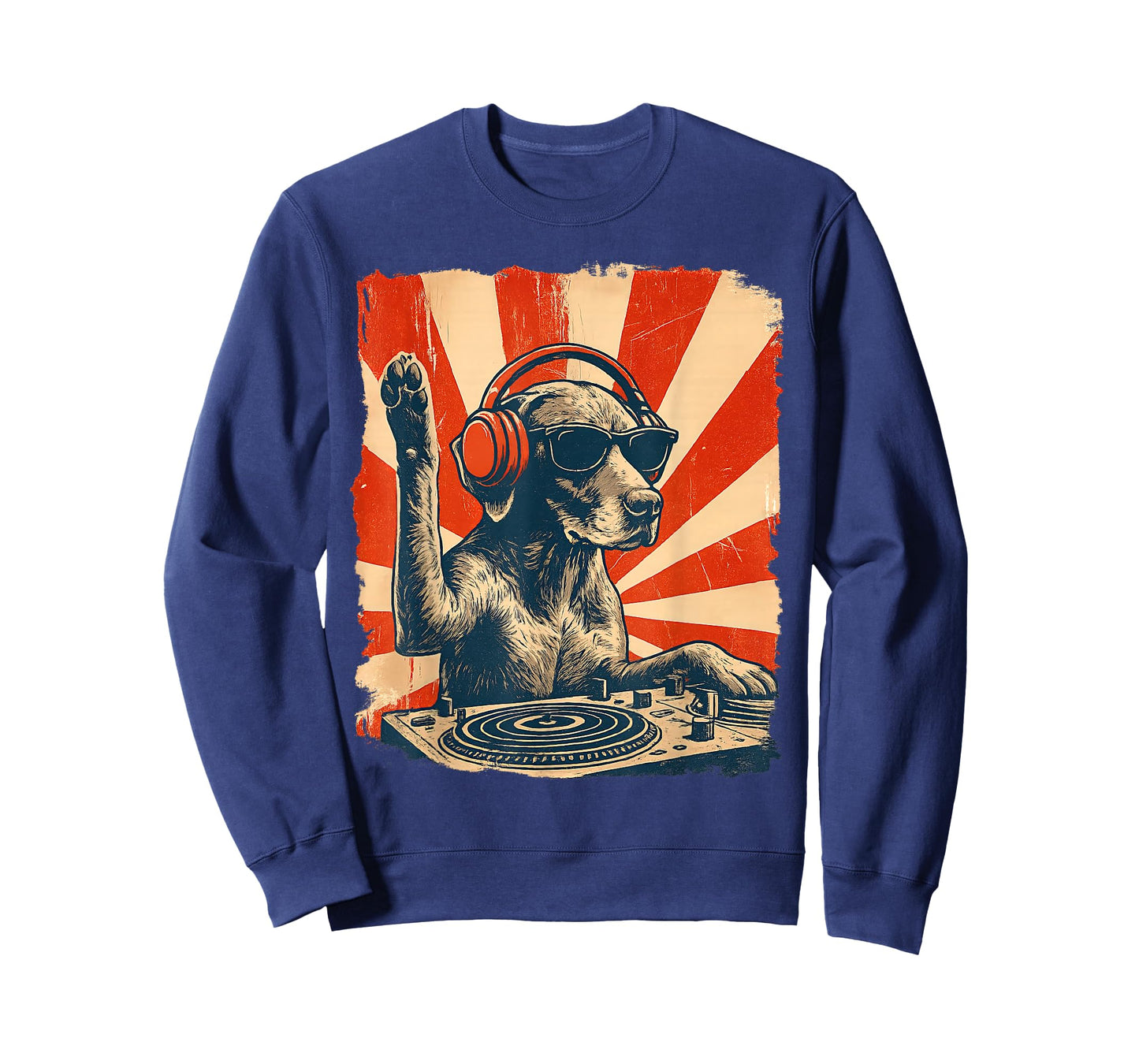 German Shorthaired Pointer DJ House Music Retro Dog Lover T-Shirt