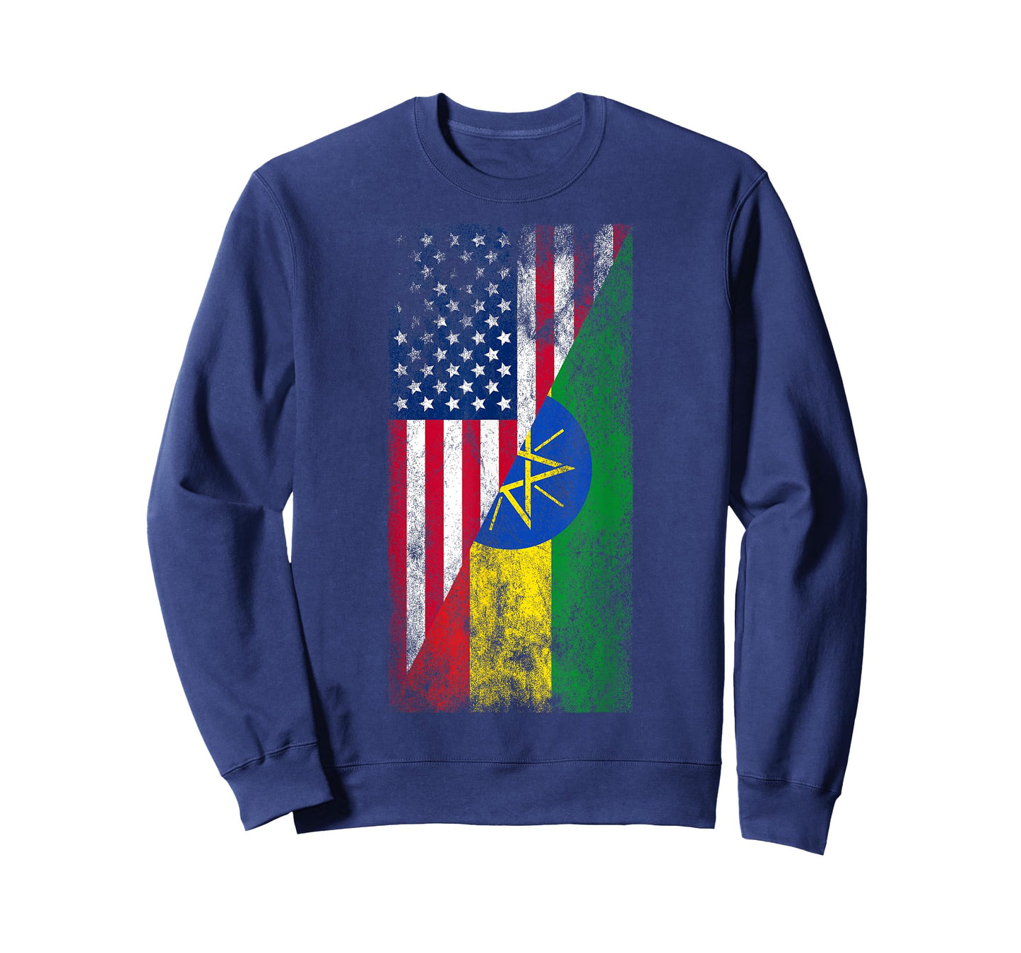 USA & Ethiopia Flags - United States of America, Ethiopian T-Shirt