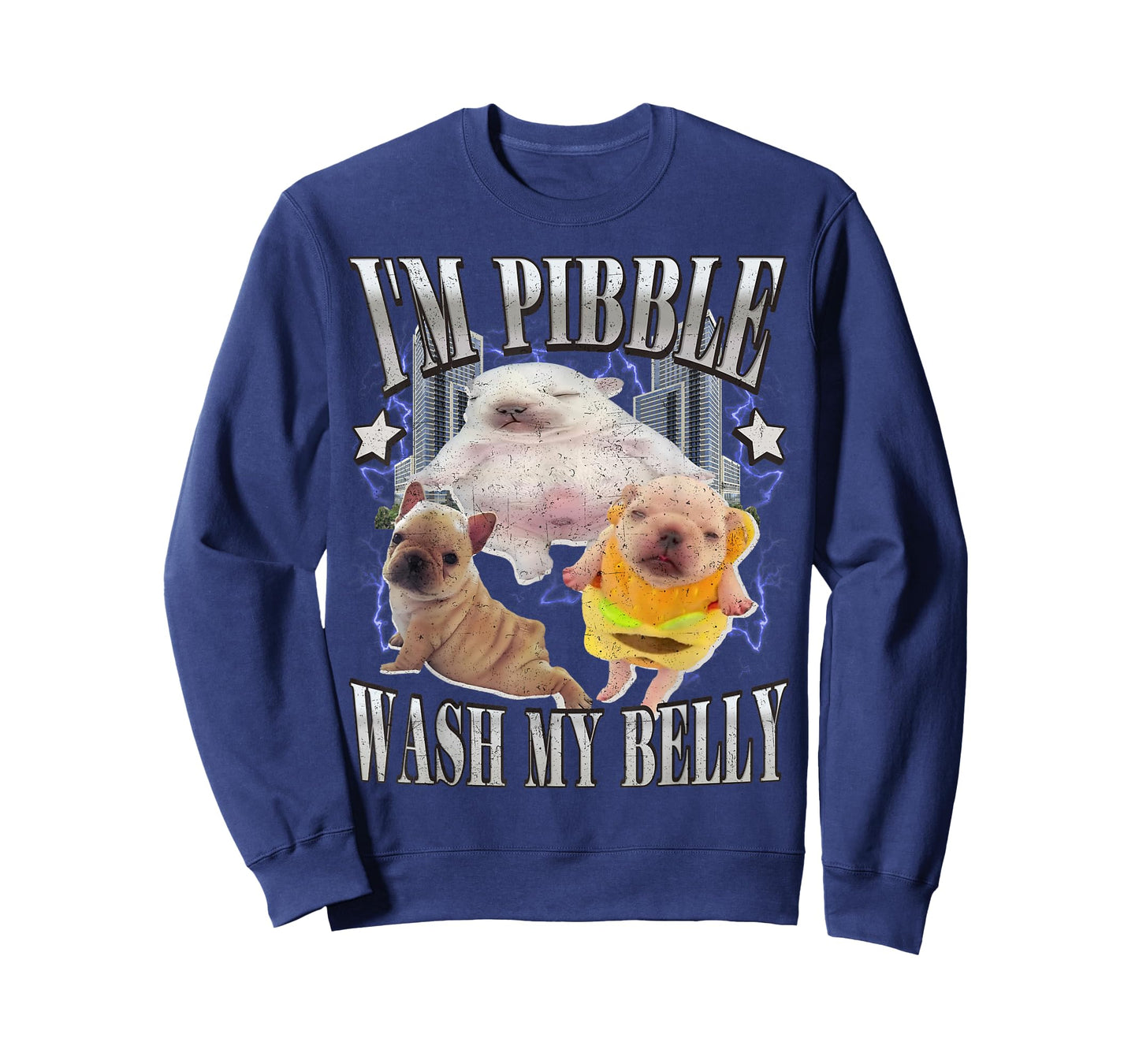 I Am Pibble Wash My Belly Funny Dog Clean My Belly Meme T-Shirt