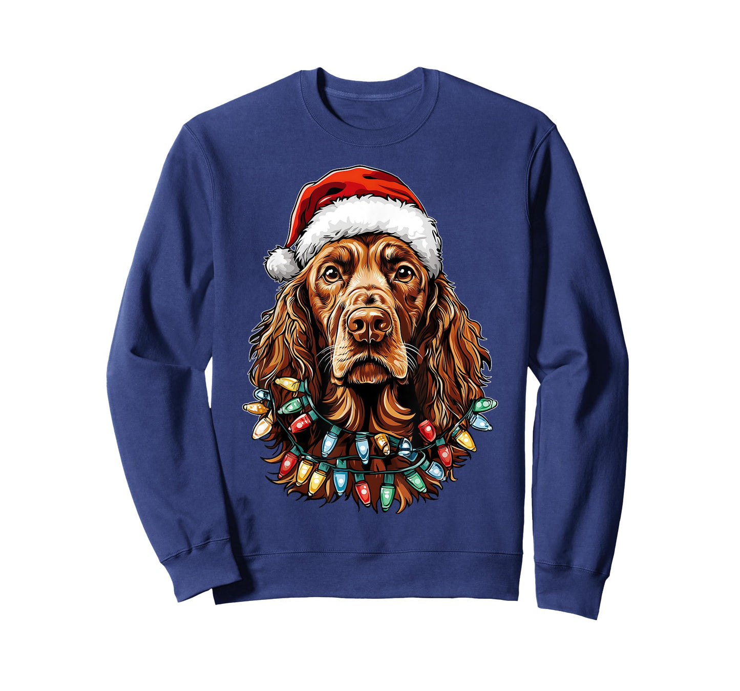 Irish Setter Dog Christmas Hat Xmas T-Shirt