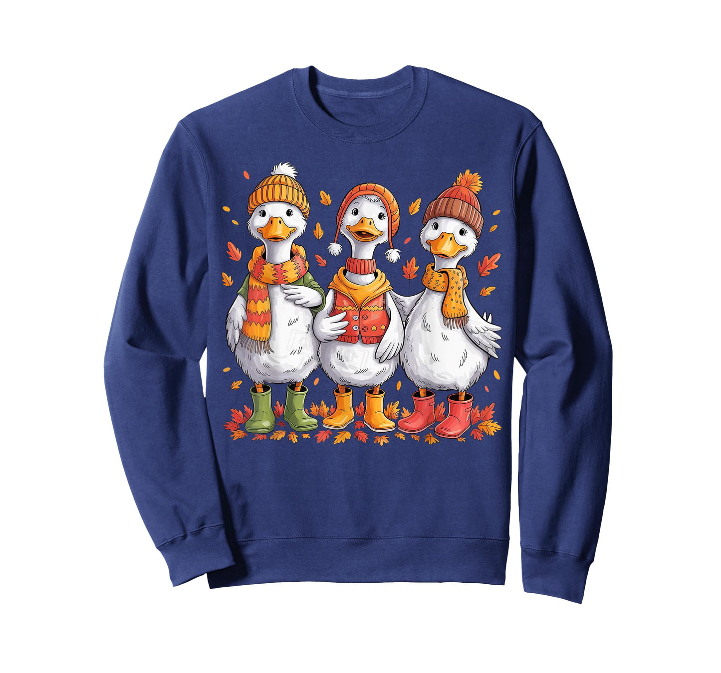 Just A Cozy Goose Fall Vibes Autumn Pumpkin Funny Cozy Goose T-Shirt