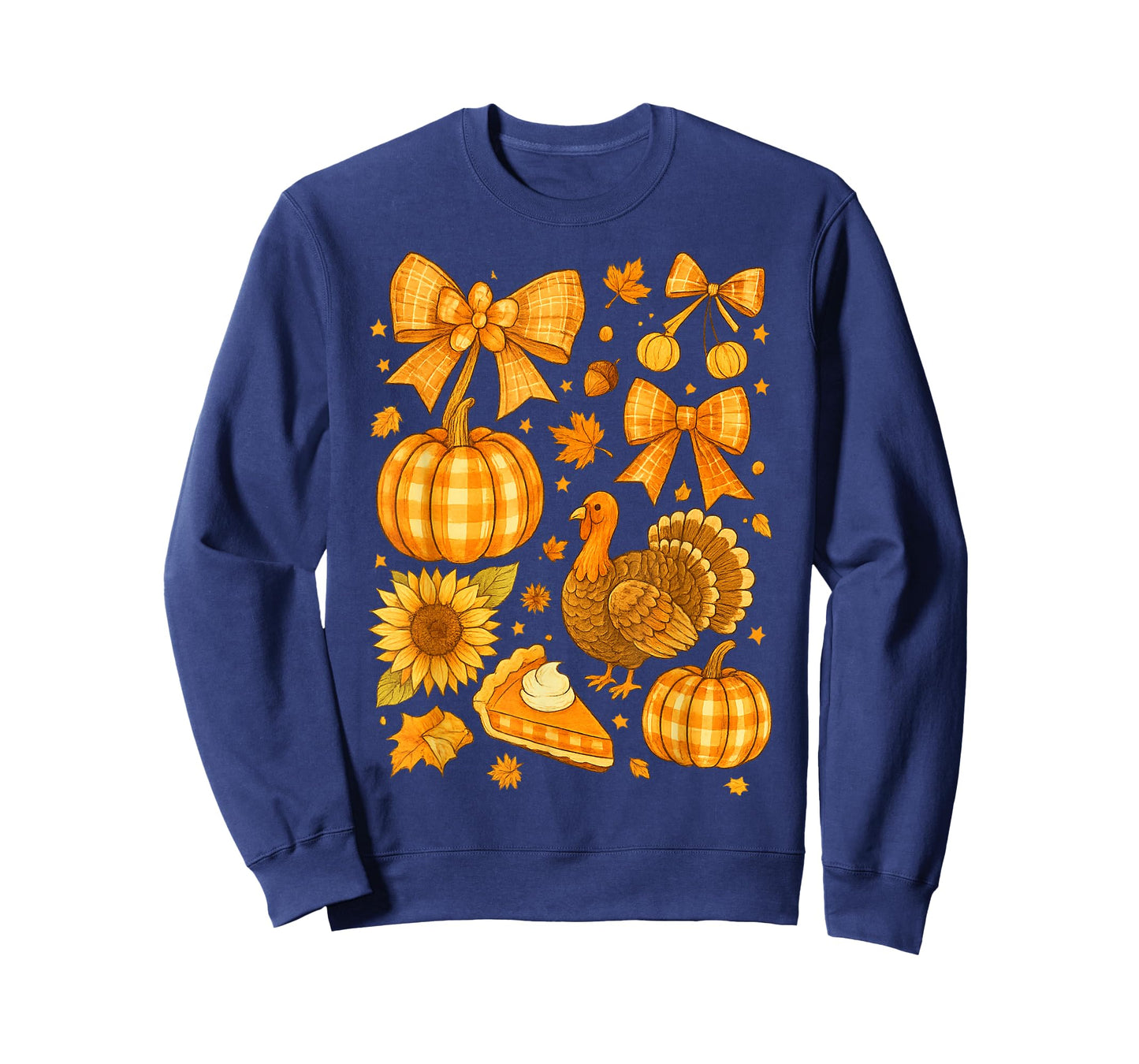 Preppy Thanksgiving Vintage Boho Floral Fall Vibes Autumn T-Shirt