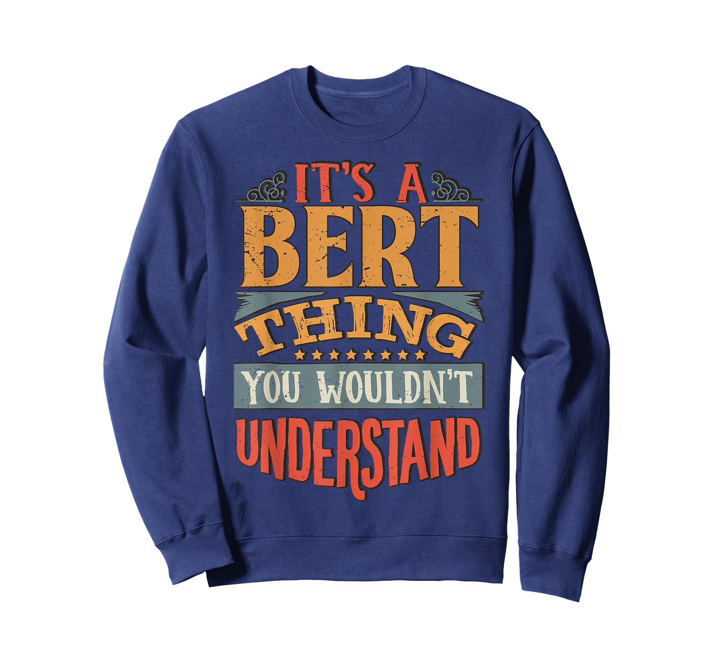 Funny Name Gifts By Maria Bert Name T-Shirt - Unisex-Adults - Black - Small - Short Sleeve - Cotton, Polyester Blend - Modern - Crew Neck - T Back - Christmas, Birthday