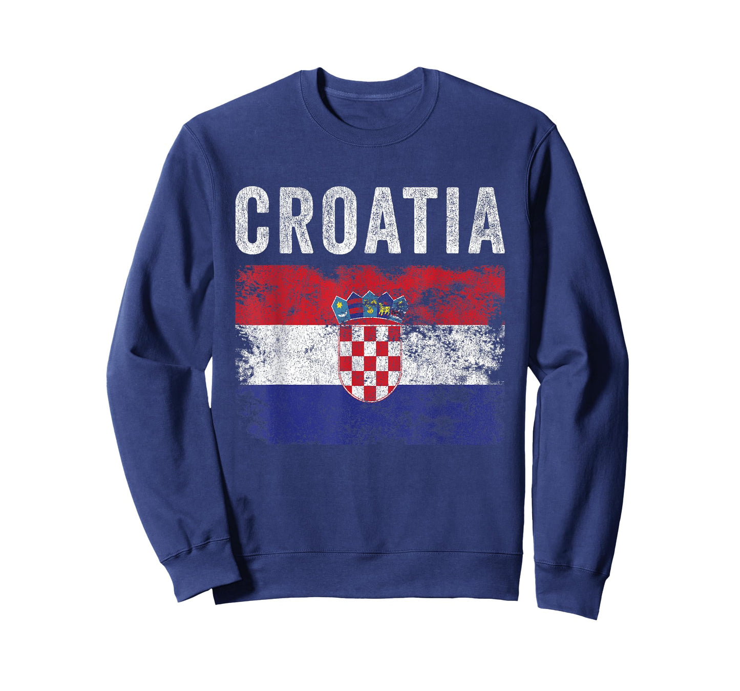 Croatia Flag Distressed - Men Women Kids - Croatian Flag T-Shirt