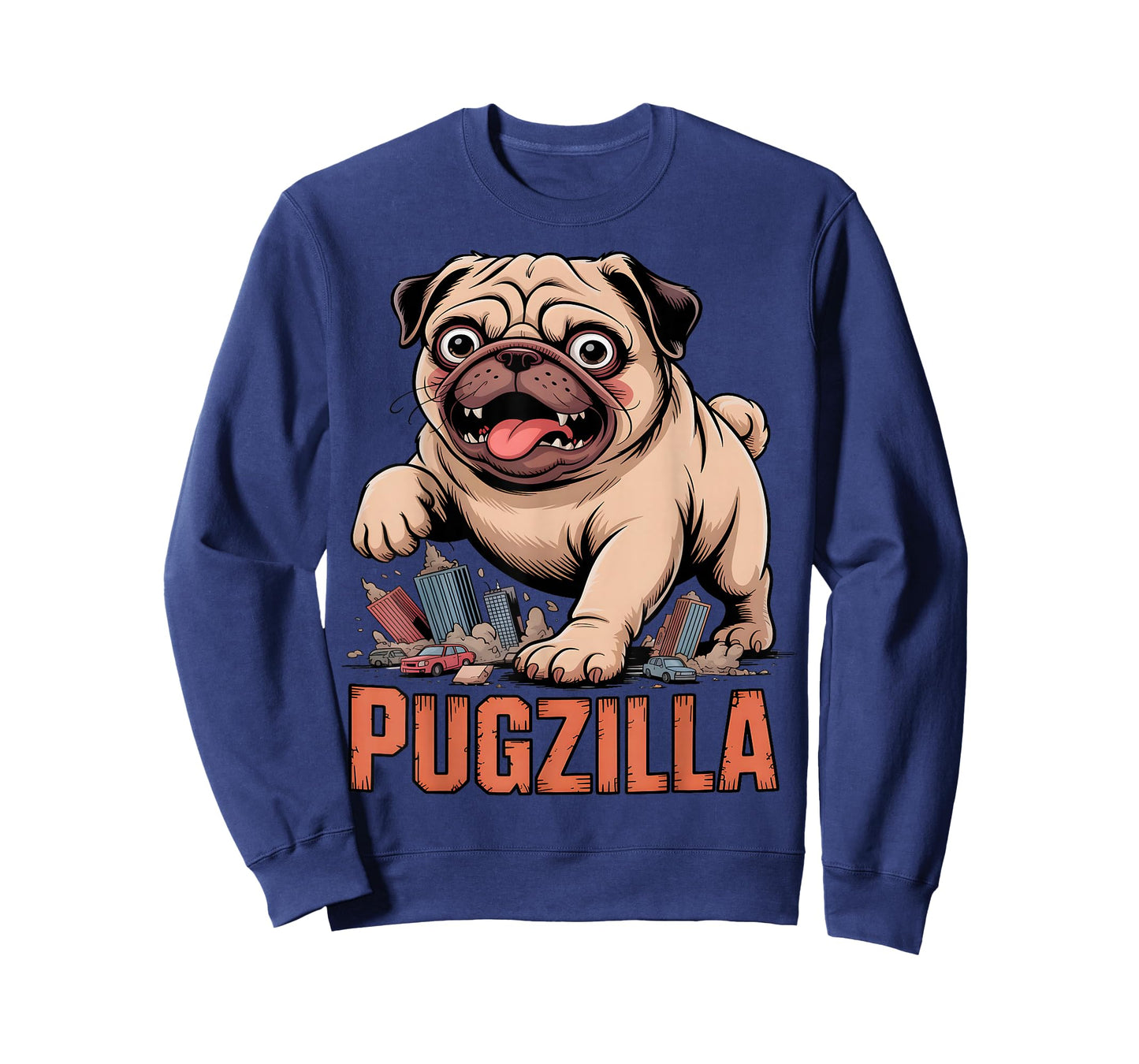 Funny Pugzilla Pug T-Shirt