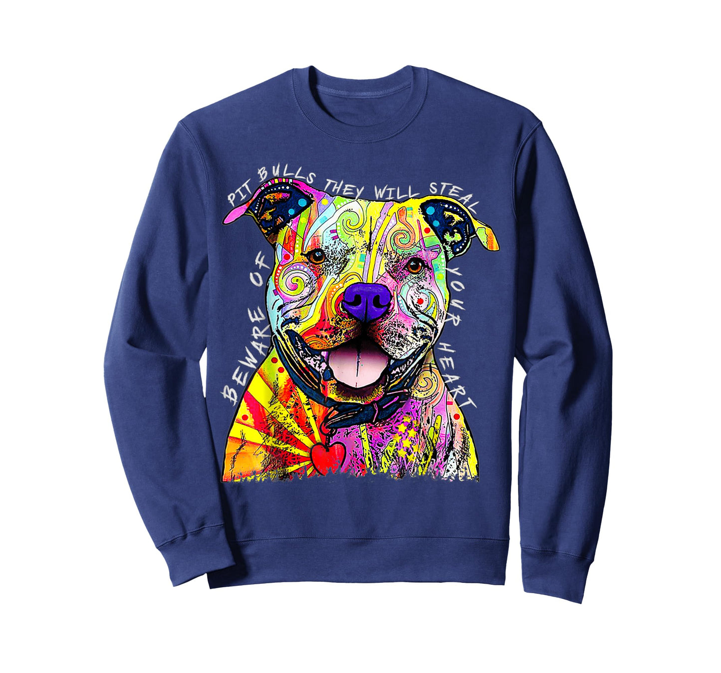 Funny Beware of Pit Bulls, Dean Russo Pitbull Original T-Shirt