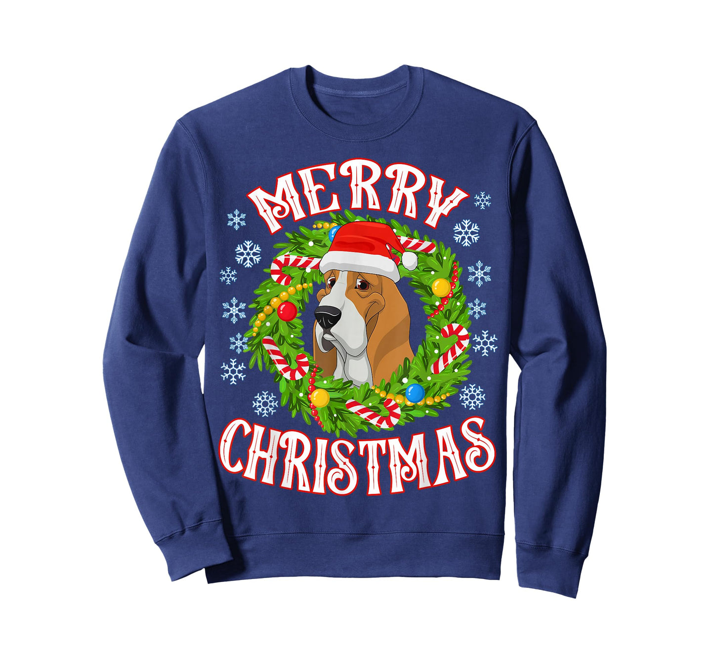 Basset Hound Santa Doggy Christmas Spirit Of Holiday T-Shirt