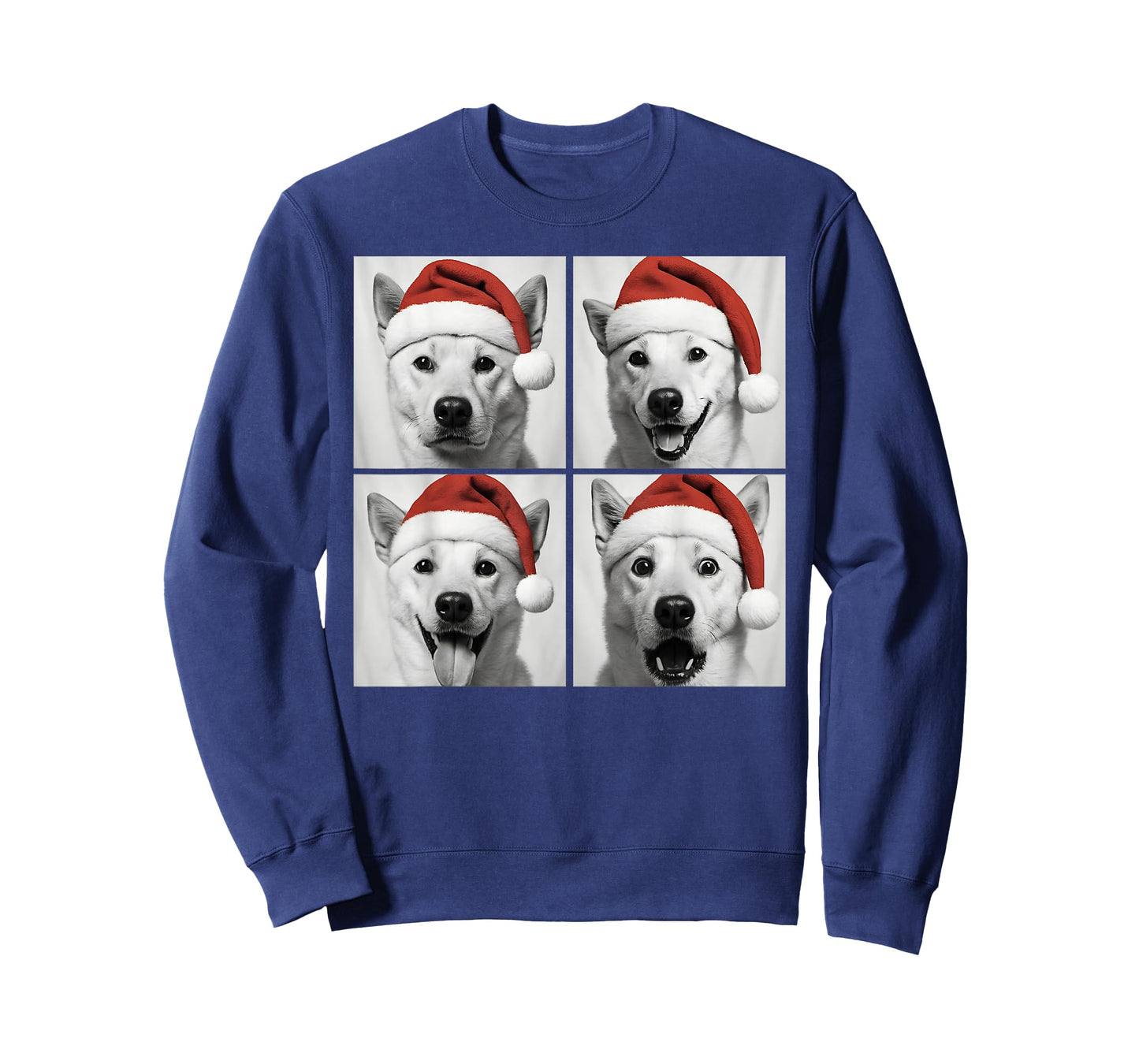 Funny Christmas Korean Jindo Santa Dog Lover Photo Booth T-Shirt