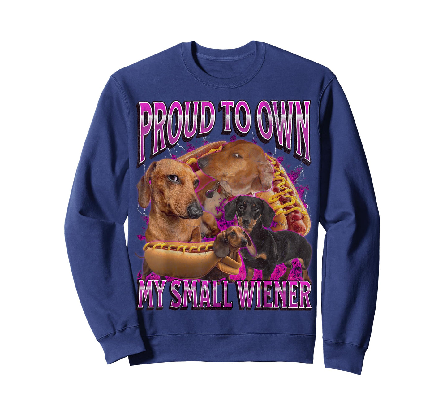 Proud To Own My Small Wiener Funny Offensive Dachshund T-Shirt