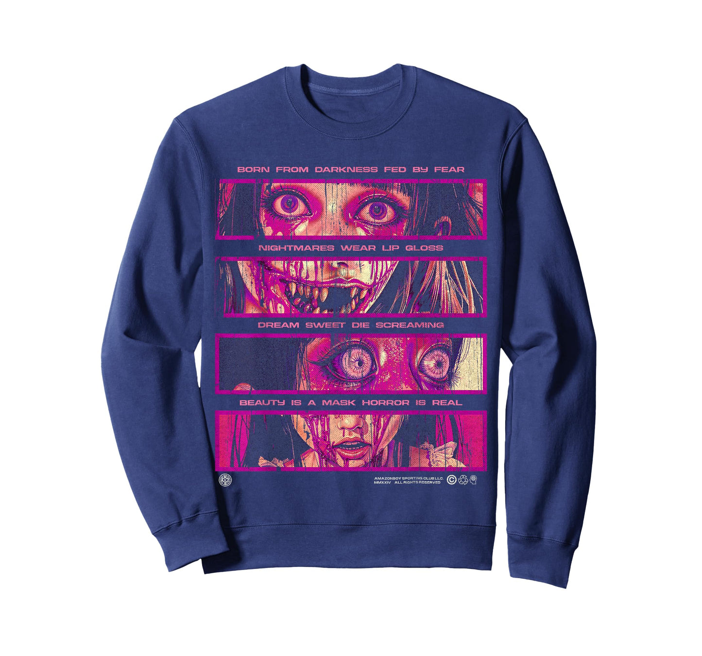 Creepy Manga Anime Girl Japanese Horror Streetwear Y2K Otaku T-Shirt