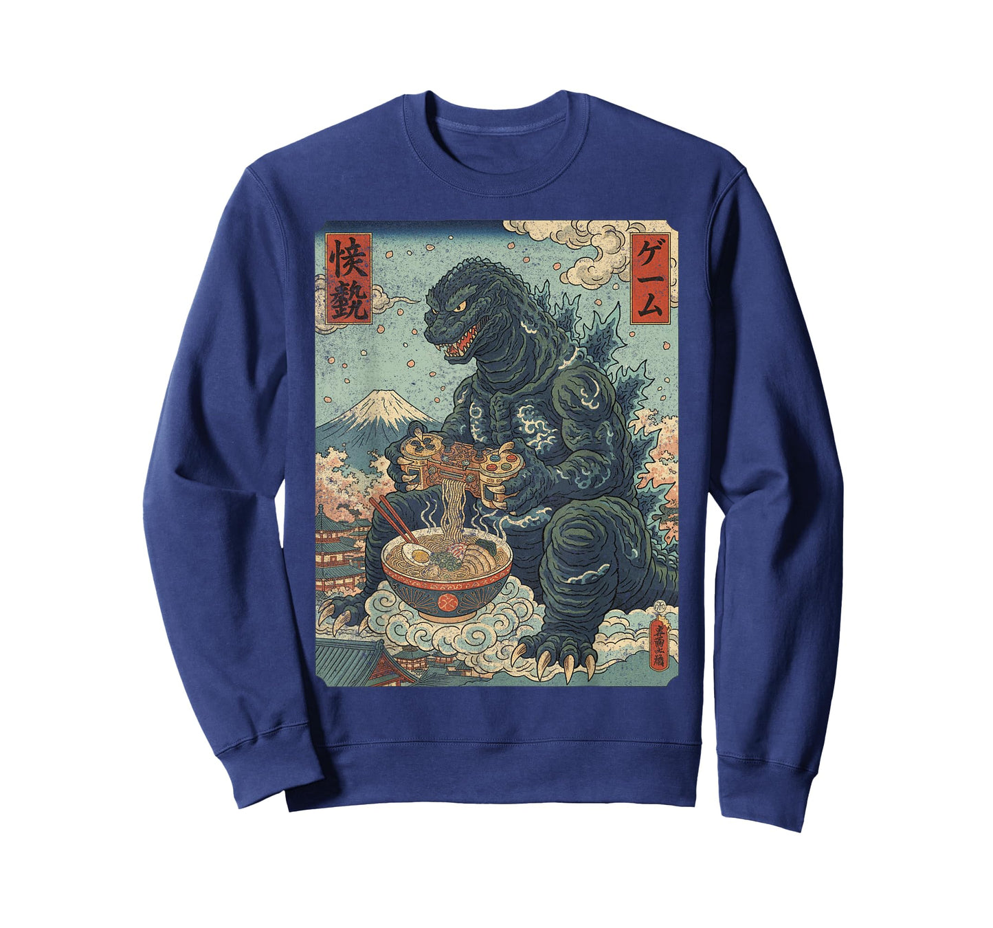 Funny Kaiju Gamer Ramen Video Game Japanese Anime T-Shirt